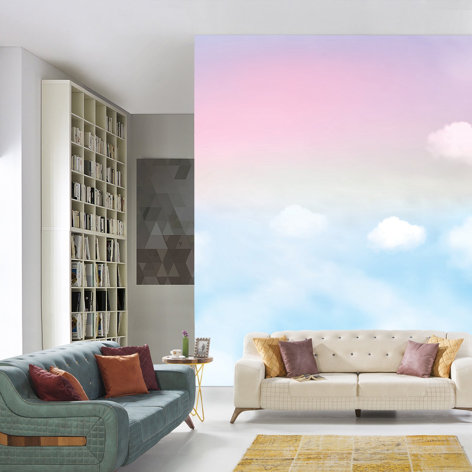 Fototapet Fargerik Tender Sky