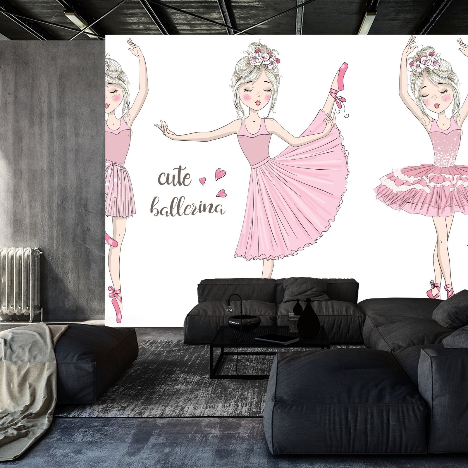 Fototapet Rosa Dansere