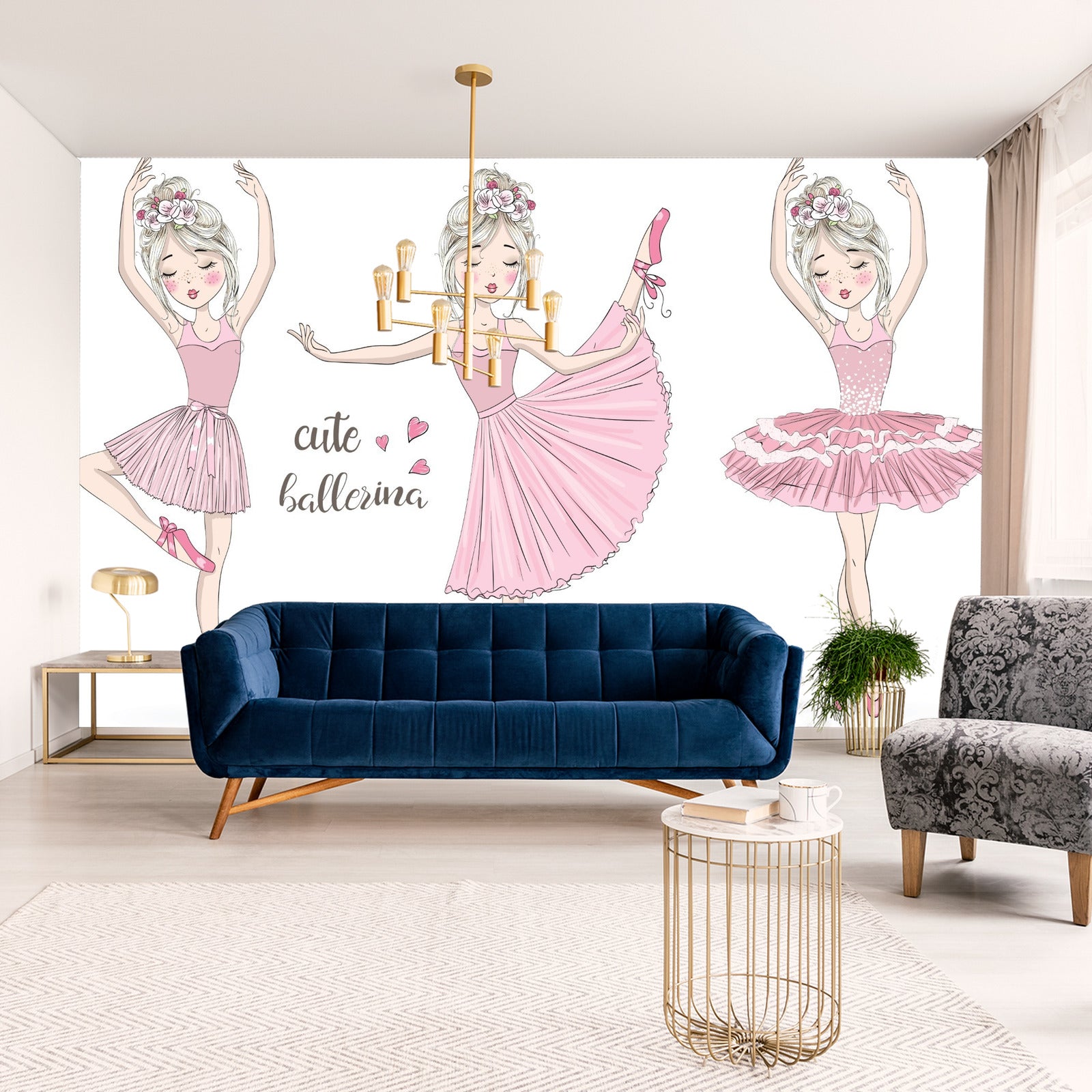 Fototapet Rosa Dansere