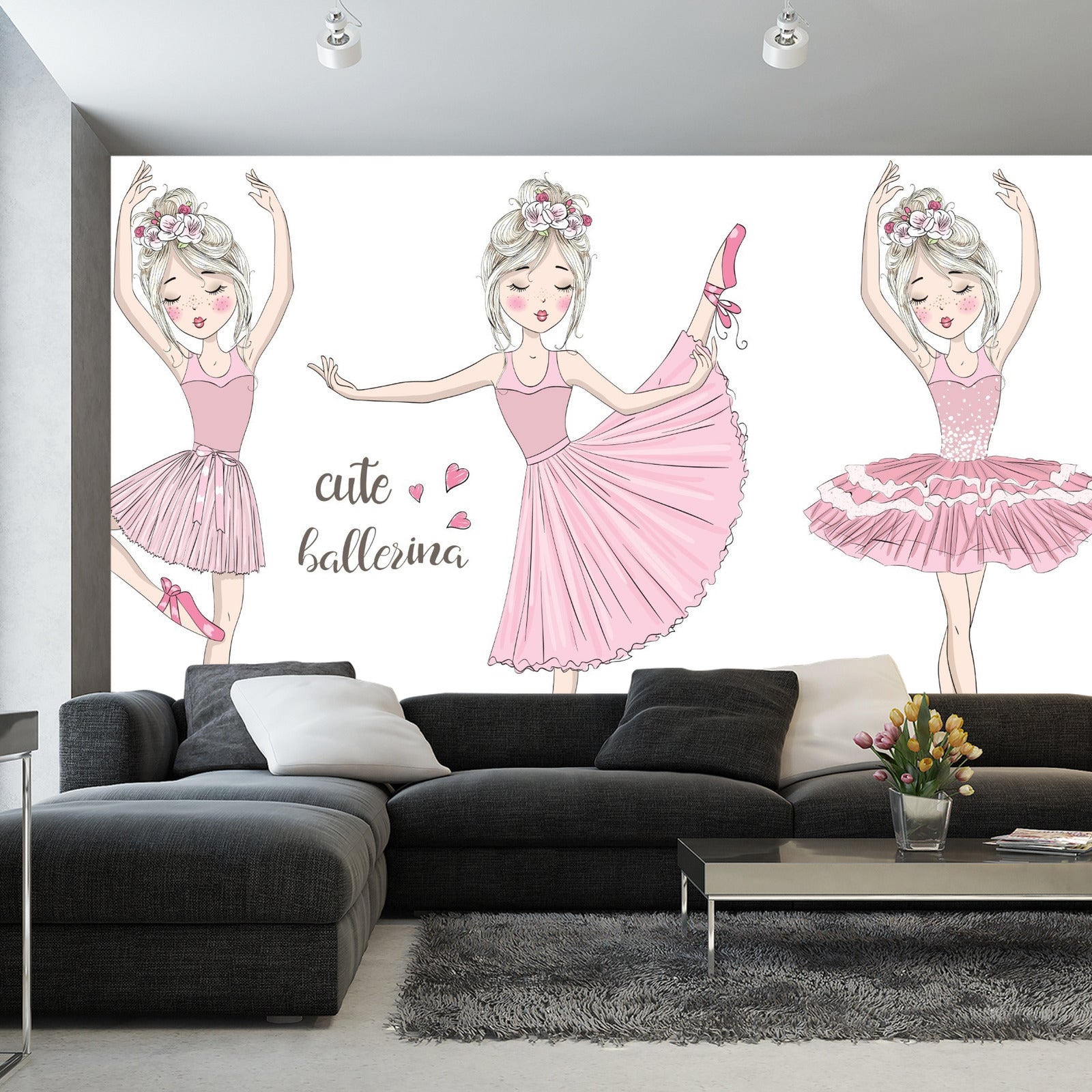 Fototapet Rosa Dansere