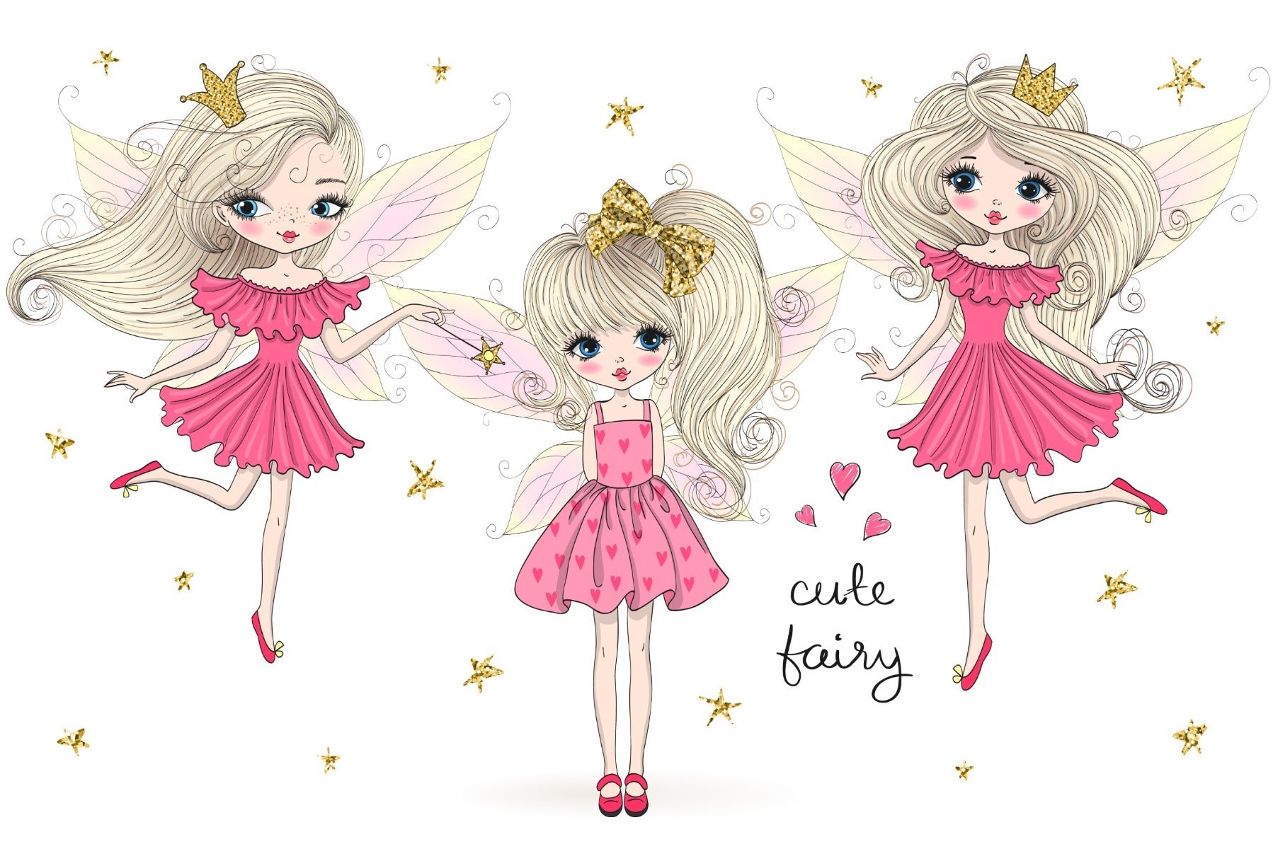 Fototapet Feer Med Vinger