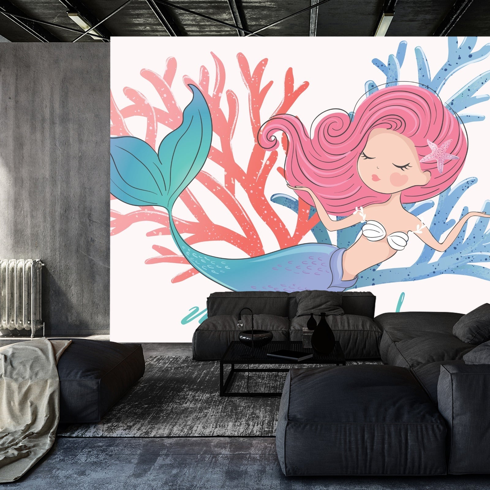 Fototapet Havfruer Med Planter