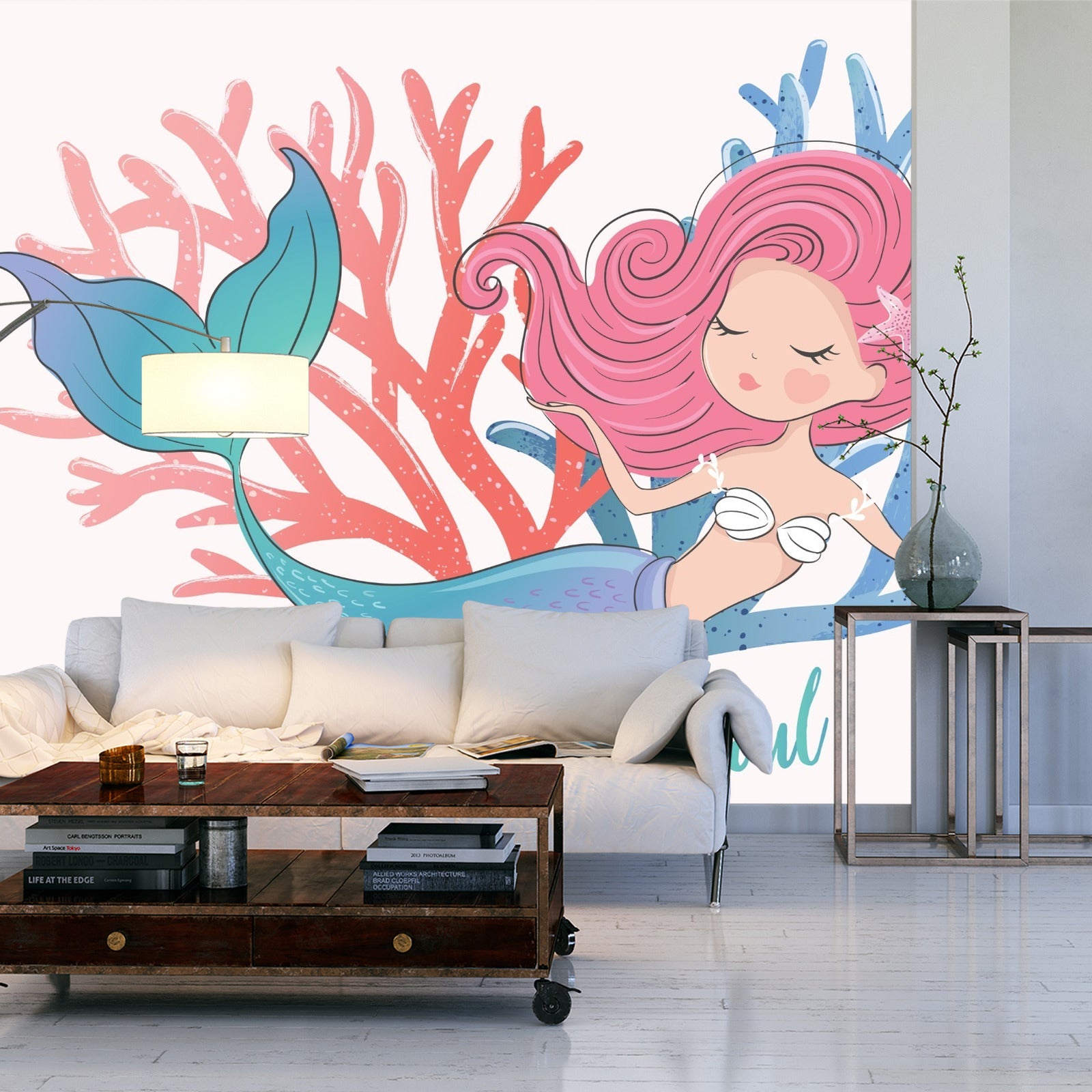 Fototapet Havfruer Med Planter