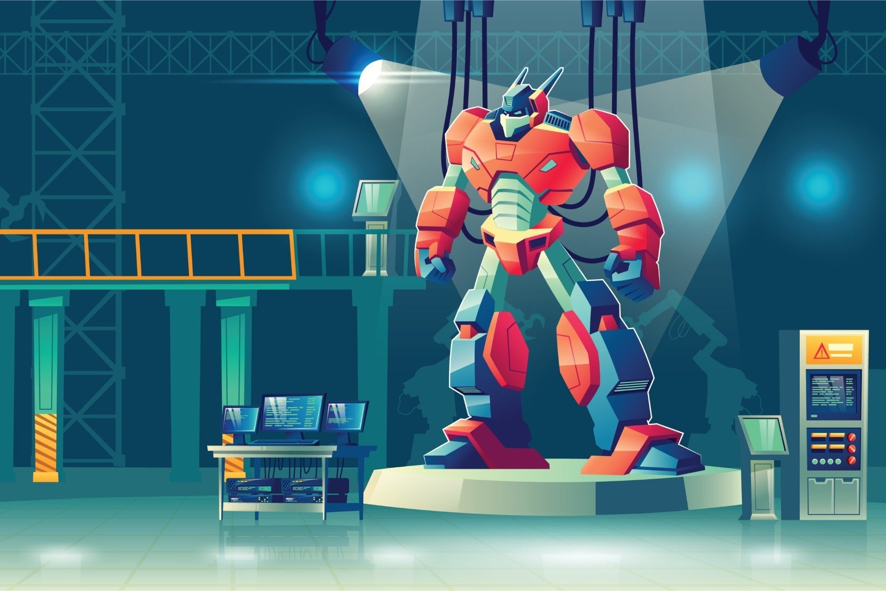 Fototapet Roboter I Laboratoriet