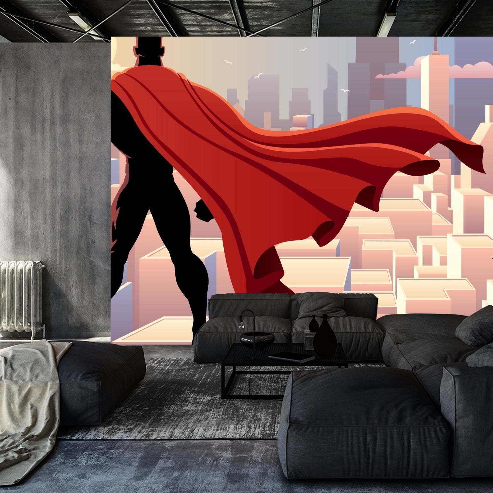 Fototapet Superhelt I En Kappe