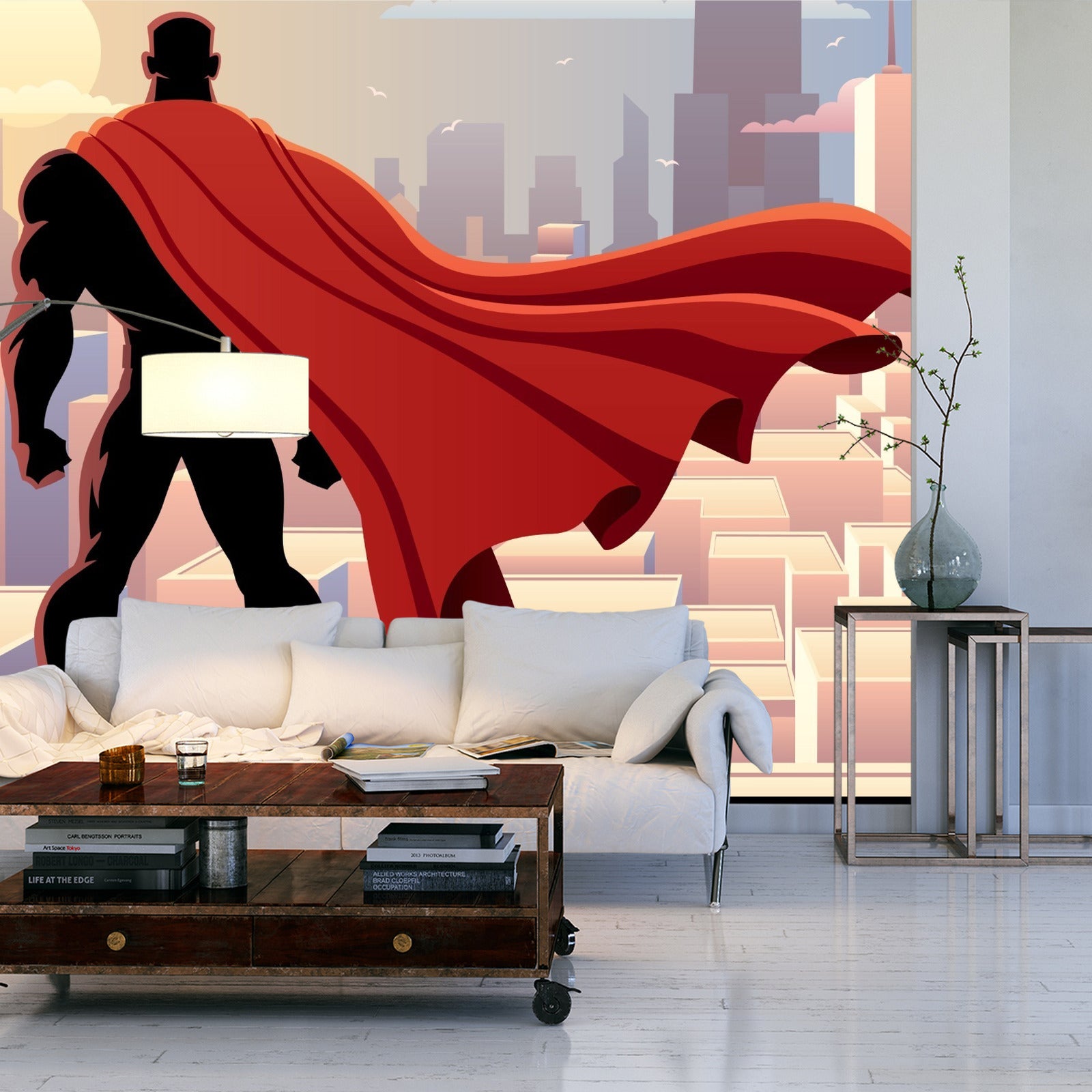 Fototapet Superhelt I En Kappe