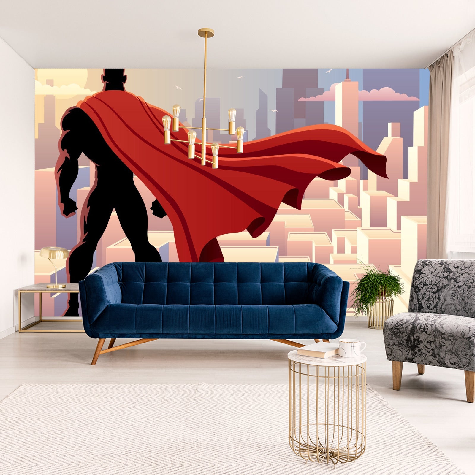 Fototapet Superhelt I En Kappe