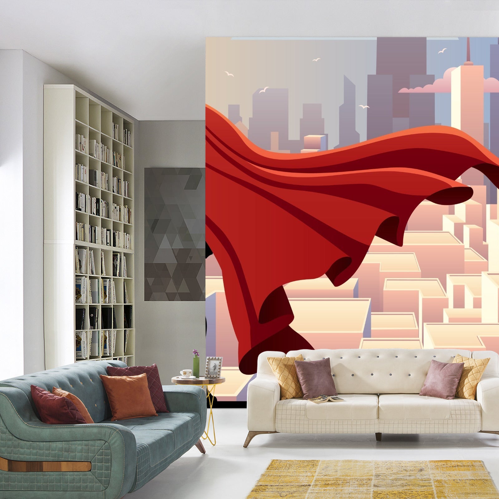 Fototapet Superhelt I En Kappe