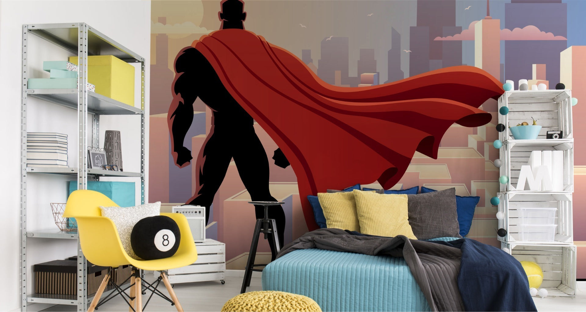 Fototapet Superhelt I En Kappe