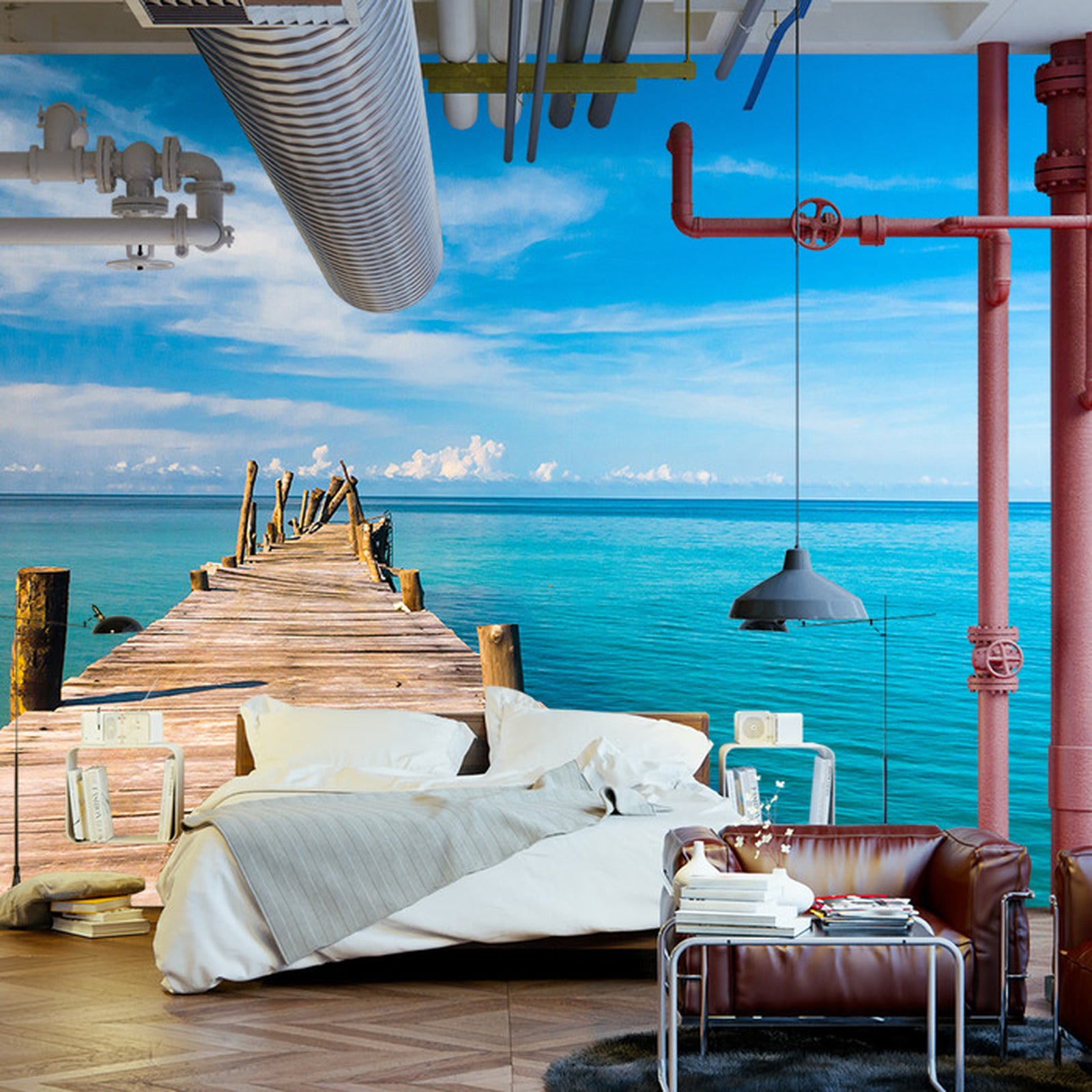 Fototapet Landskap Sea 3D