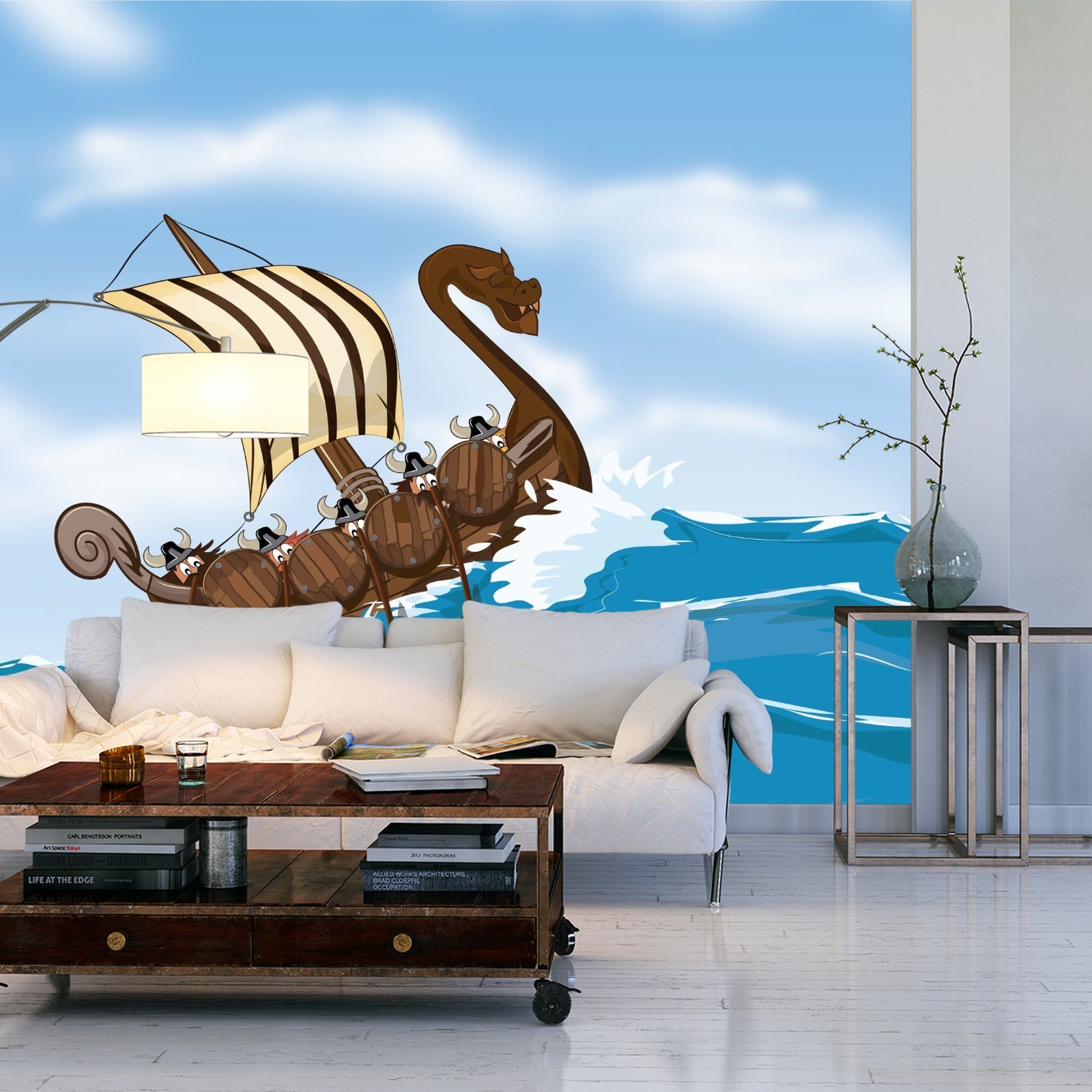 Fototapet Skip På Havet