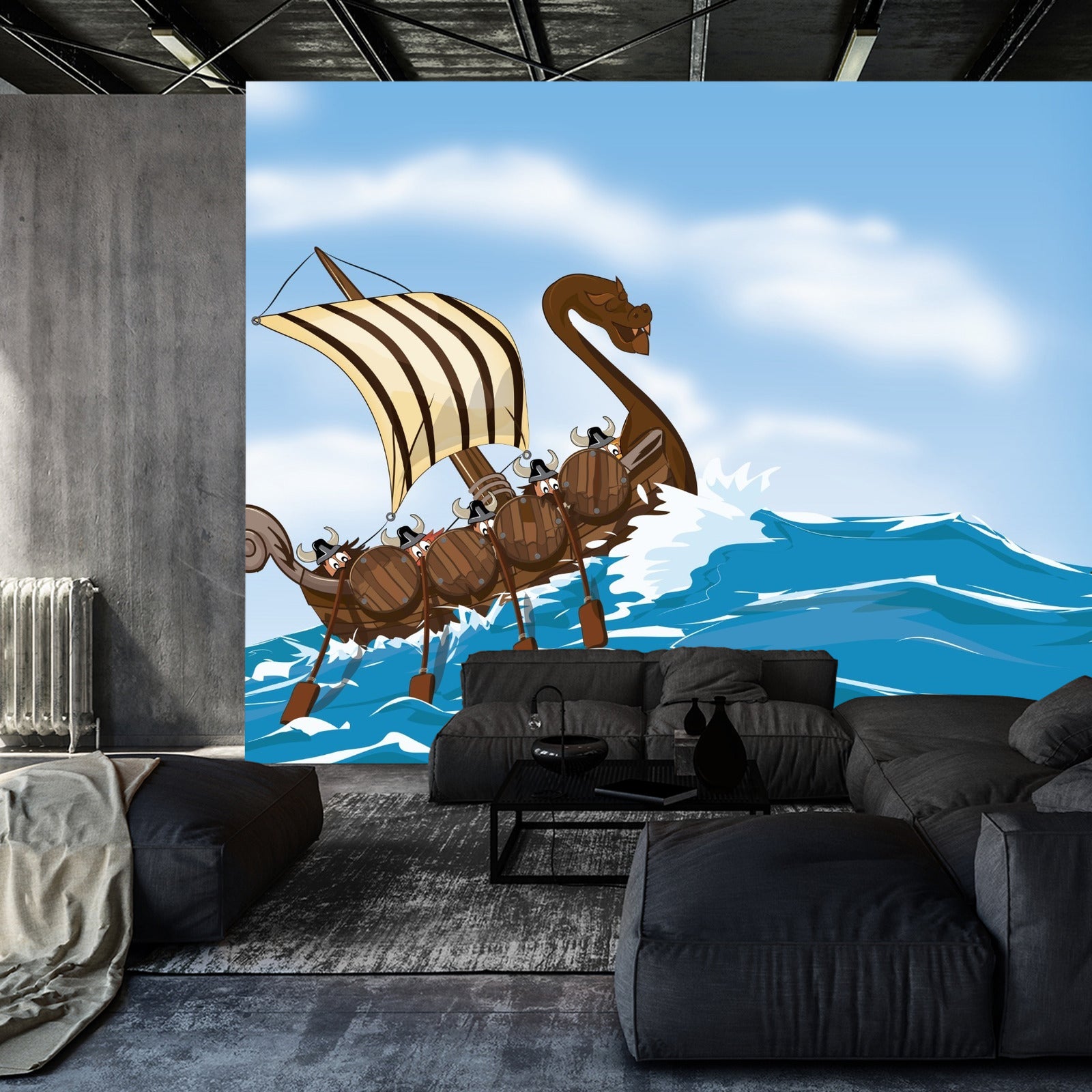 Fototapet Skip På Havet