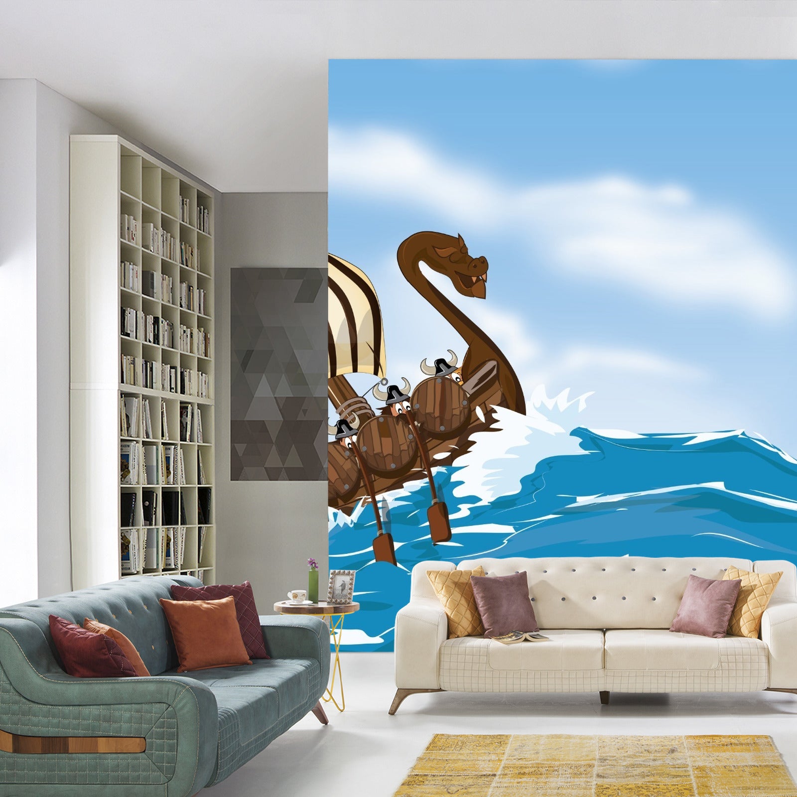 Fototapet Skip På Havet