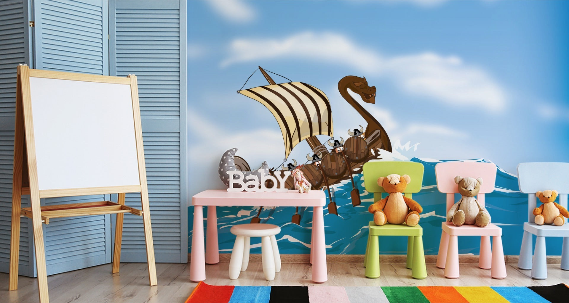 Fototapet Skip På Havet