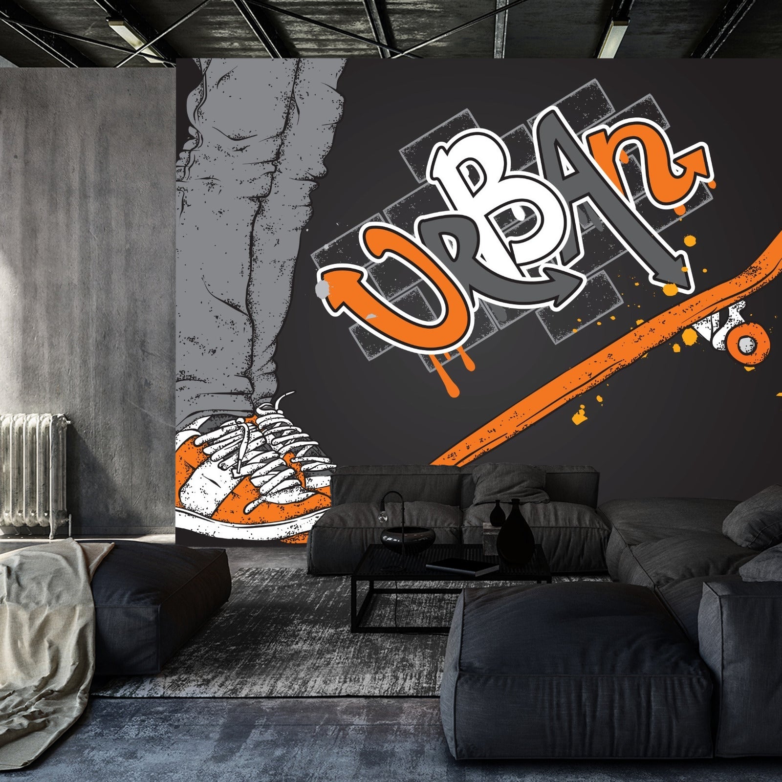 Fototapet Skater Og Skateboard