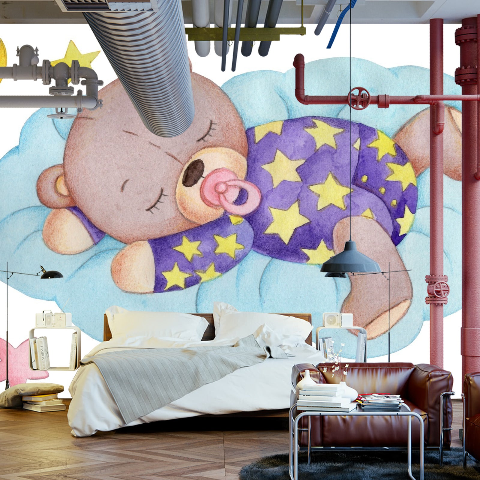 Fototapet Sovende Bjørn