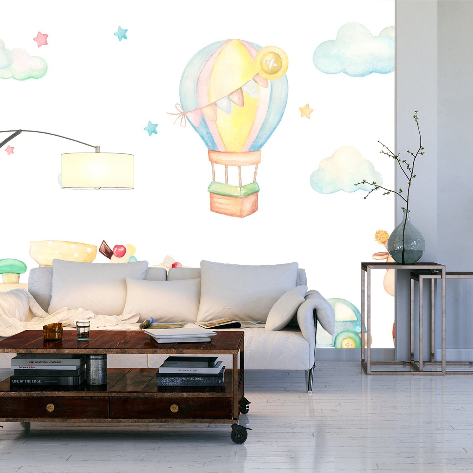 Fototapet Leker I Akvarellfarger