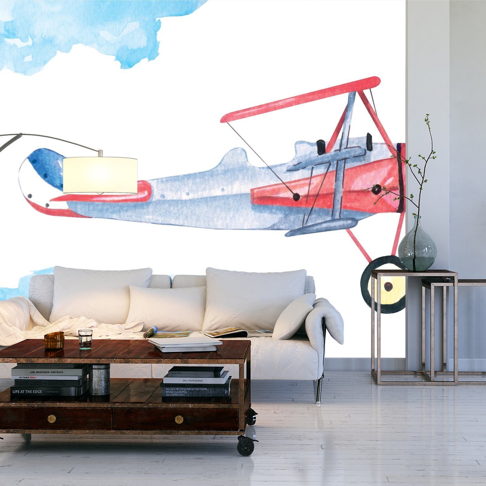 Fototapet Fly Malt Med Akvarell