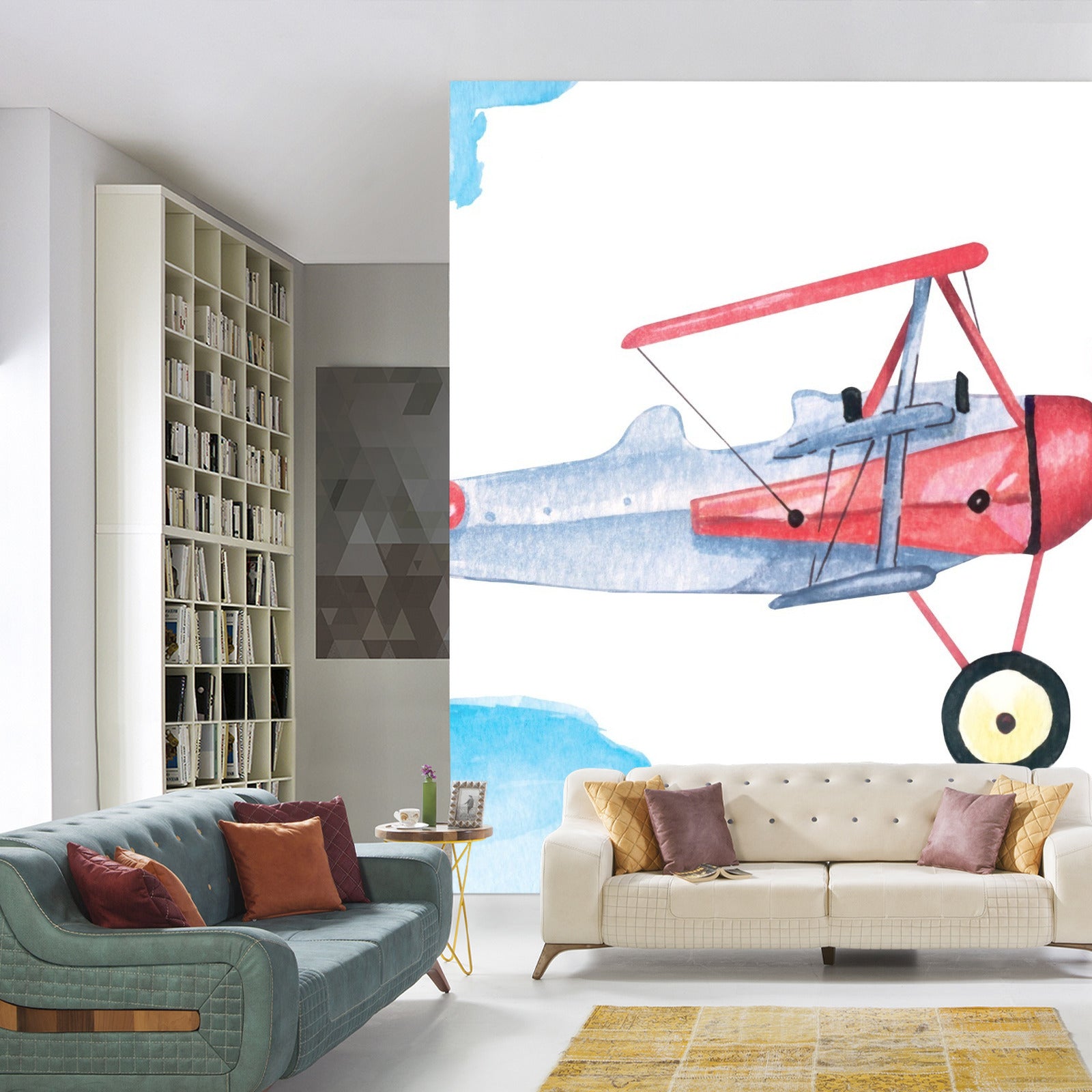 Fototapet Fly Malt Med Akvarell