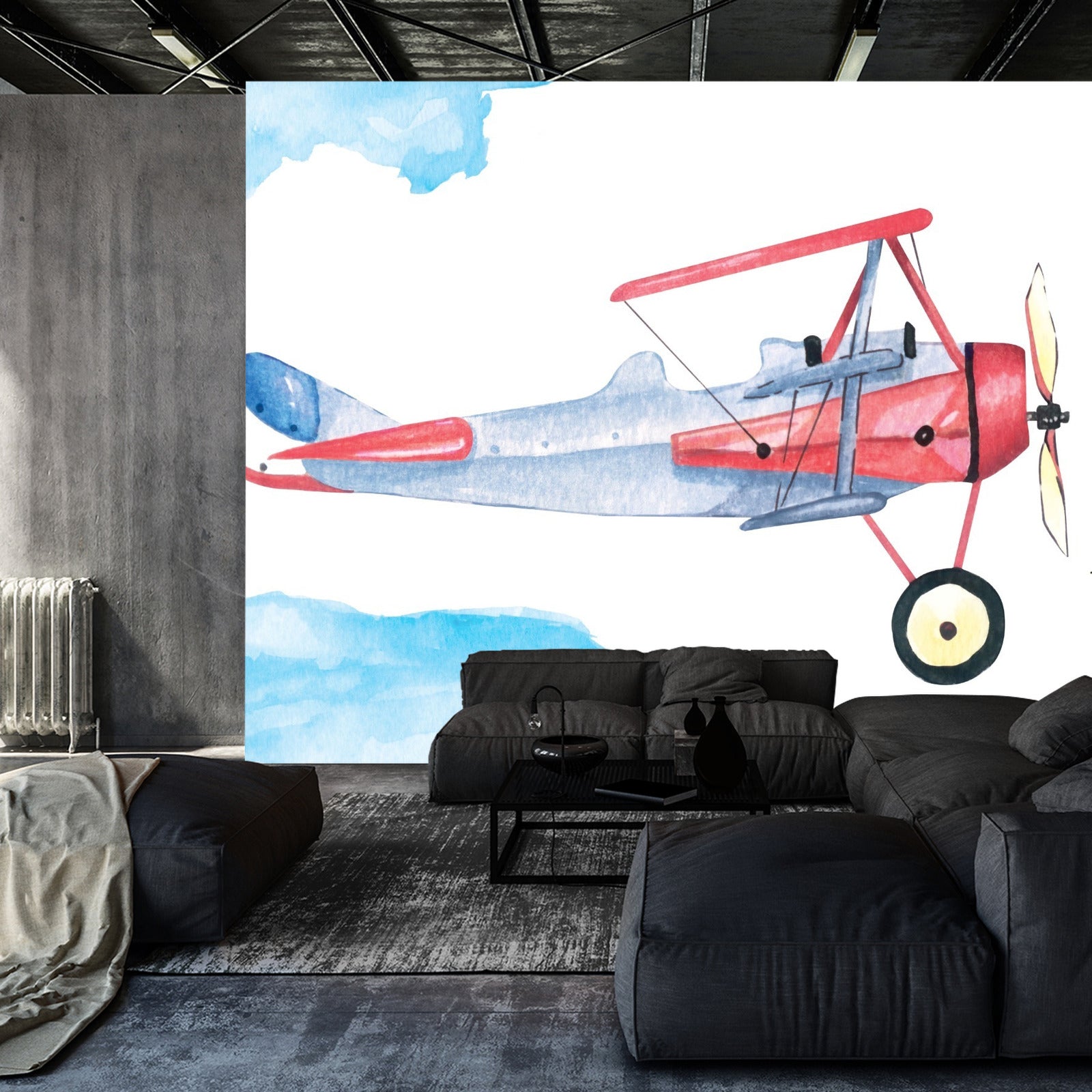 Fototapet Fly Malt Med Akvarell