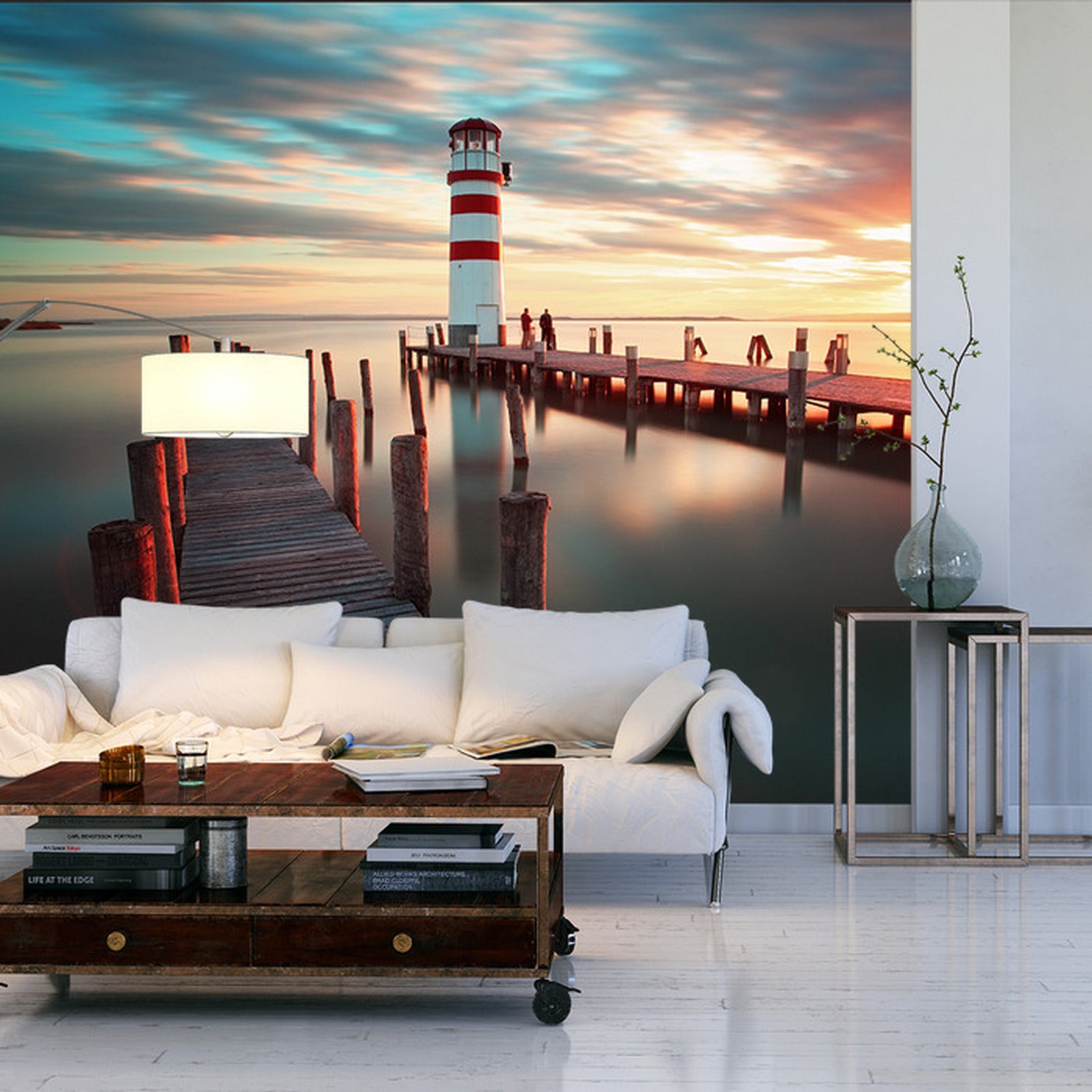 Fototapet Landskap Jetty 3D