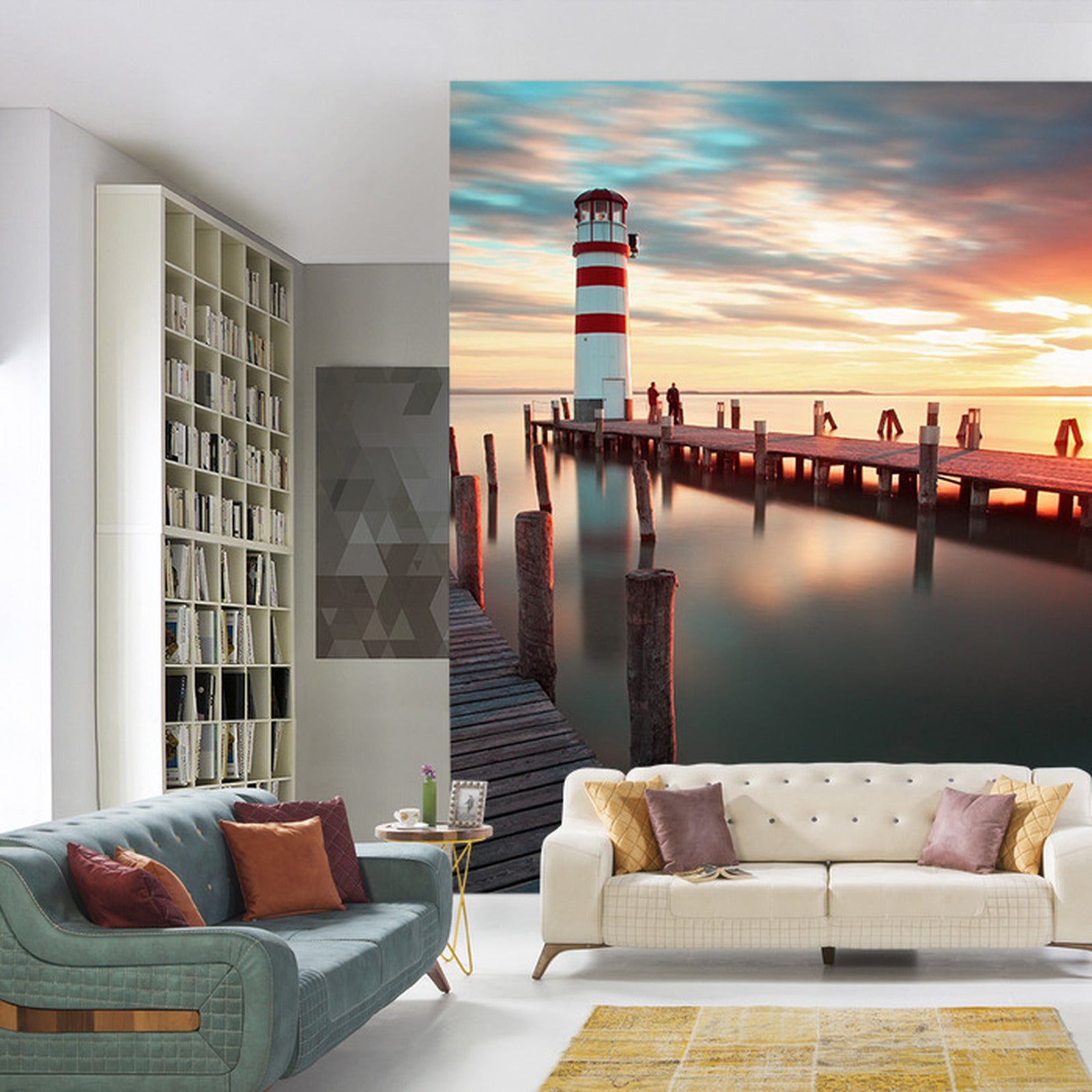 Fototapet Landskap Jetty 3D