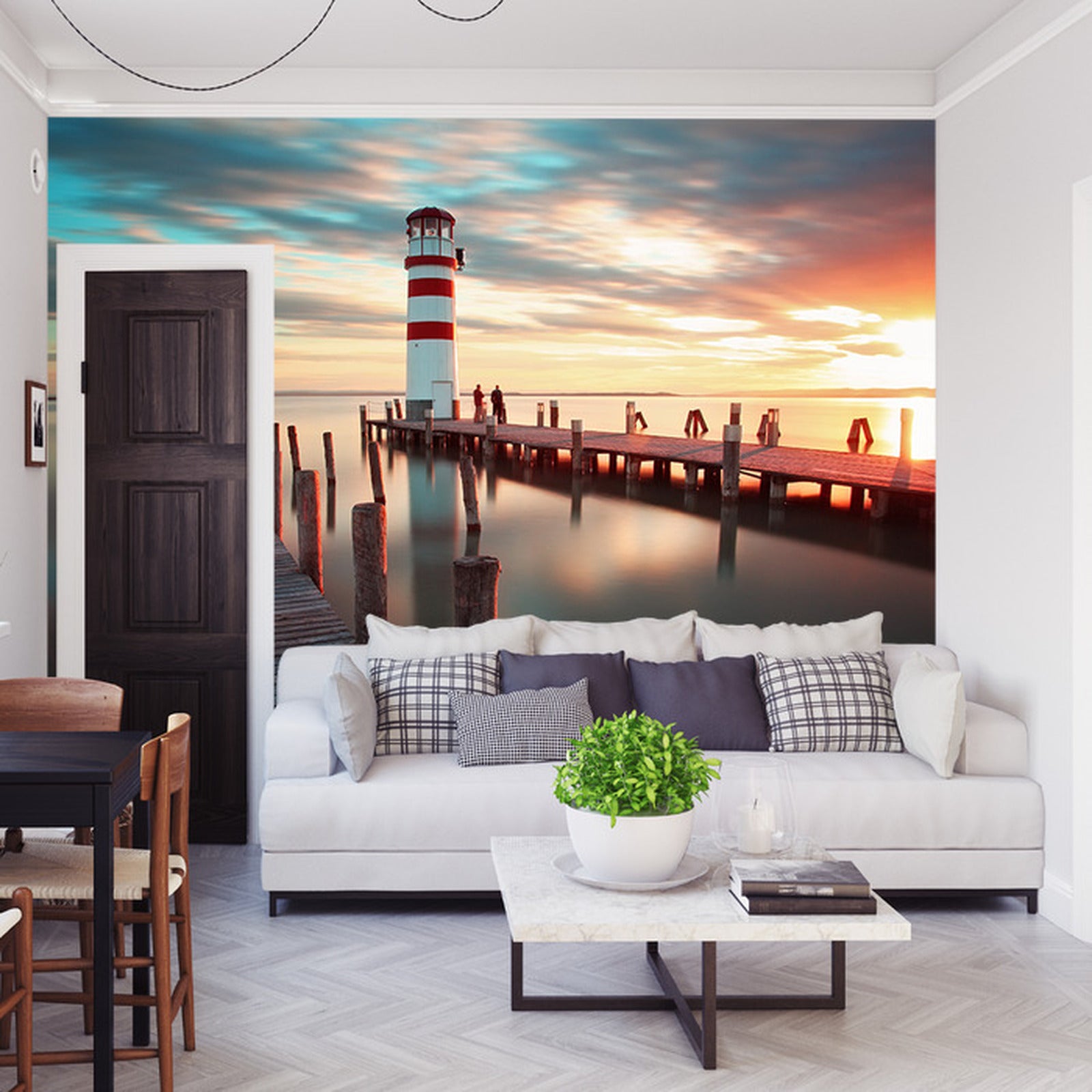 Fototapet Landskap Jetty 3D