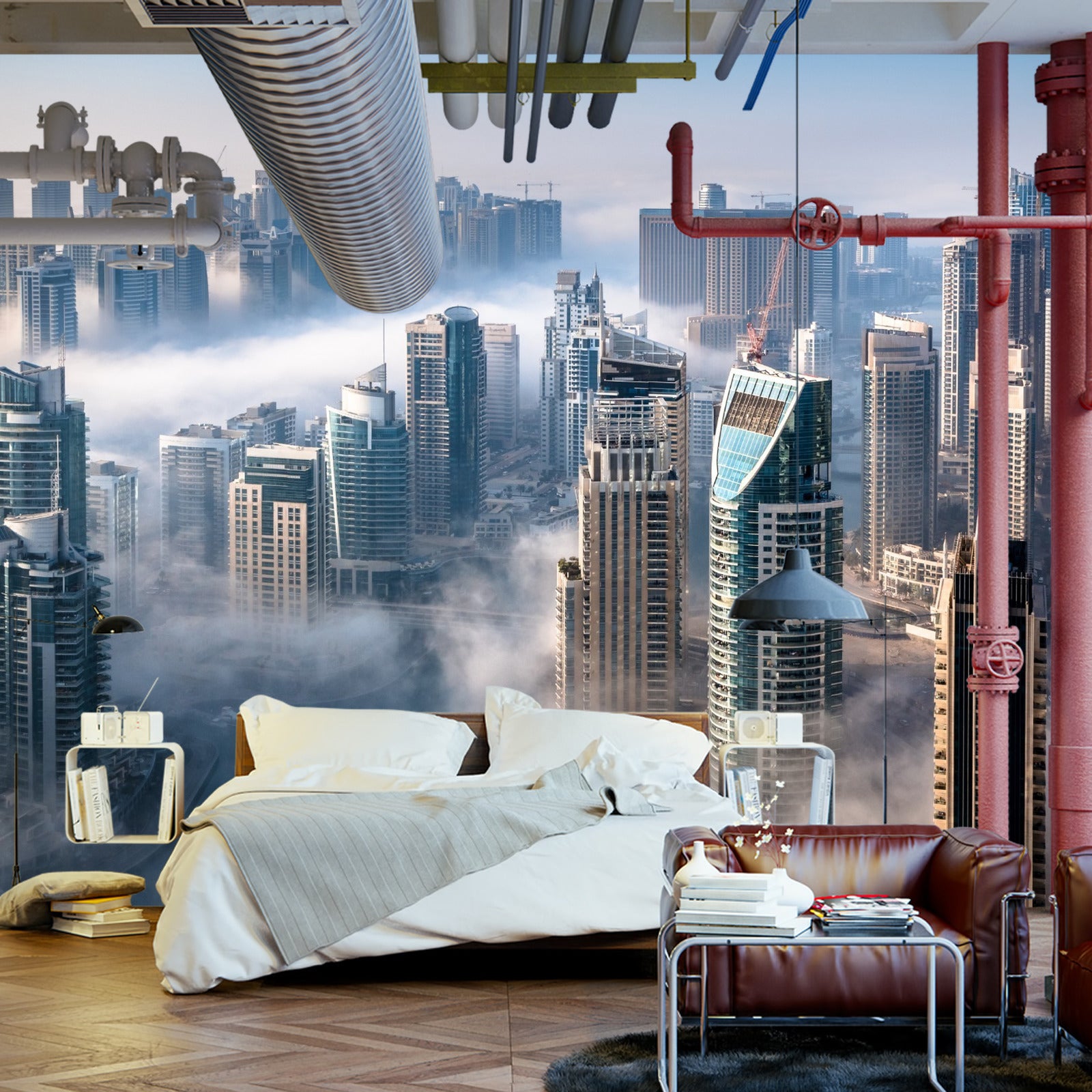 Fototapet Dubai I Skyer