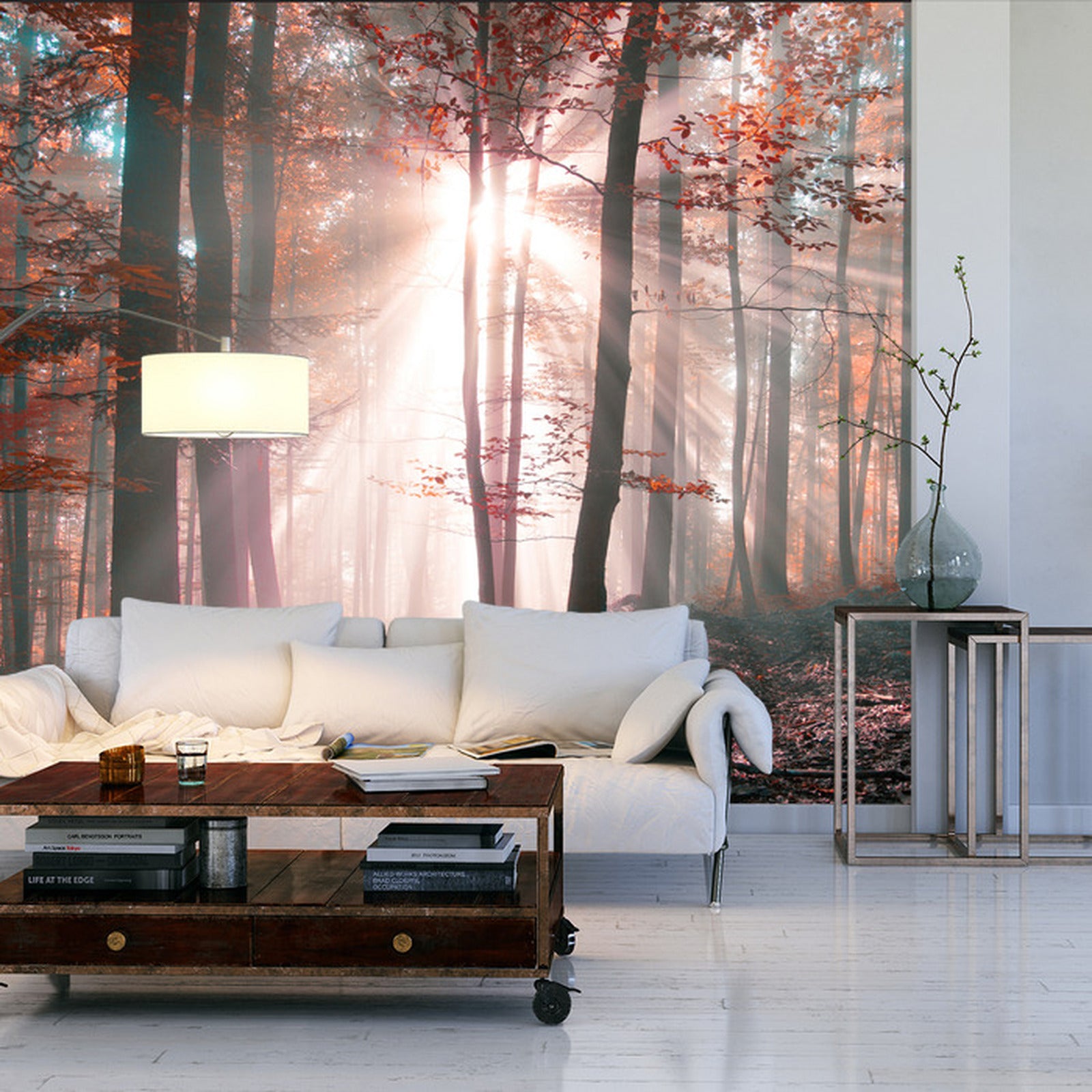 Fototapet Skog Høstfarger