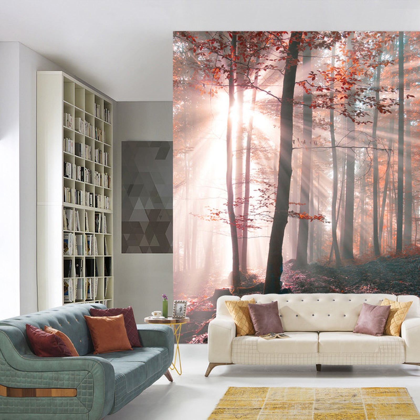 Fototapet Skog Høstfarger