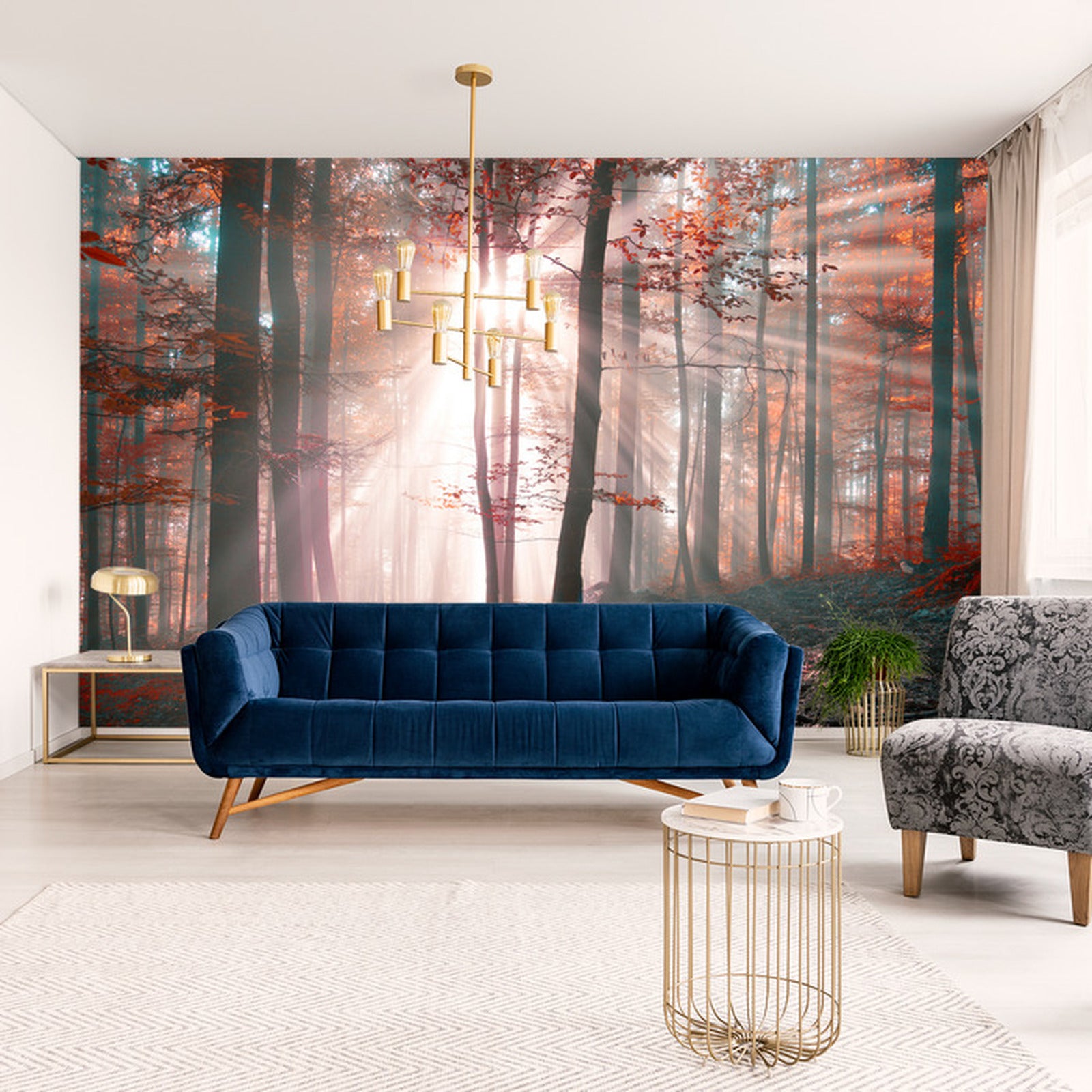 Fototapet Skog Høstfarger