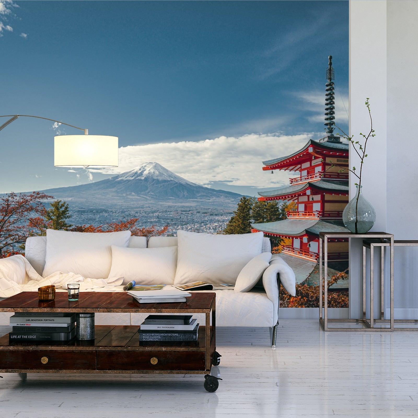 Fototapet Japansk Pagode Om Høsten