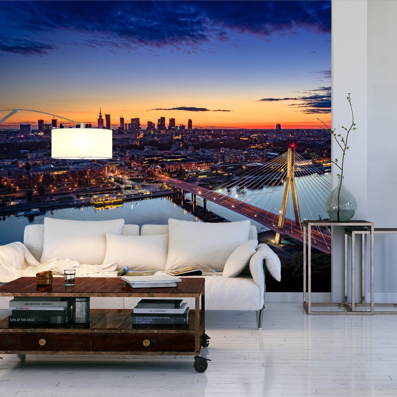 Fototapet Warszawa I Fugleperspektiv