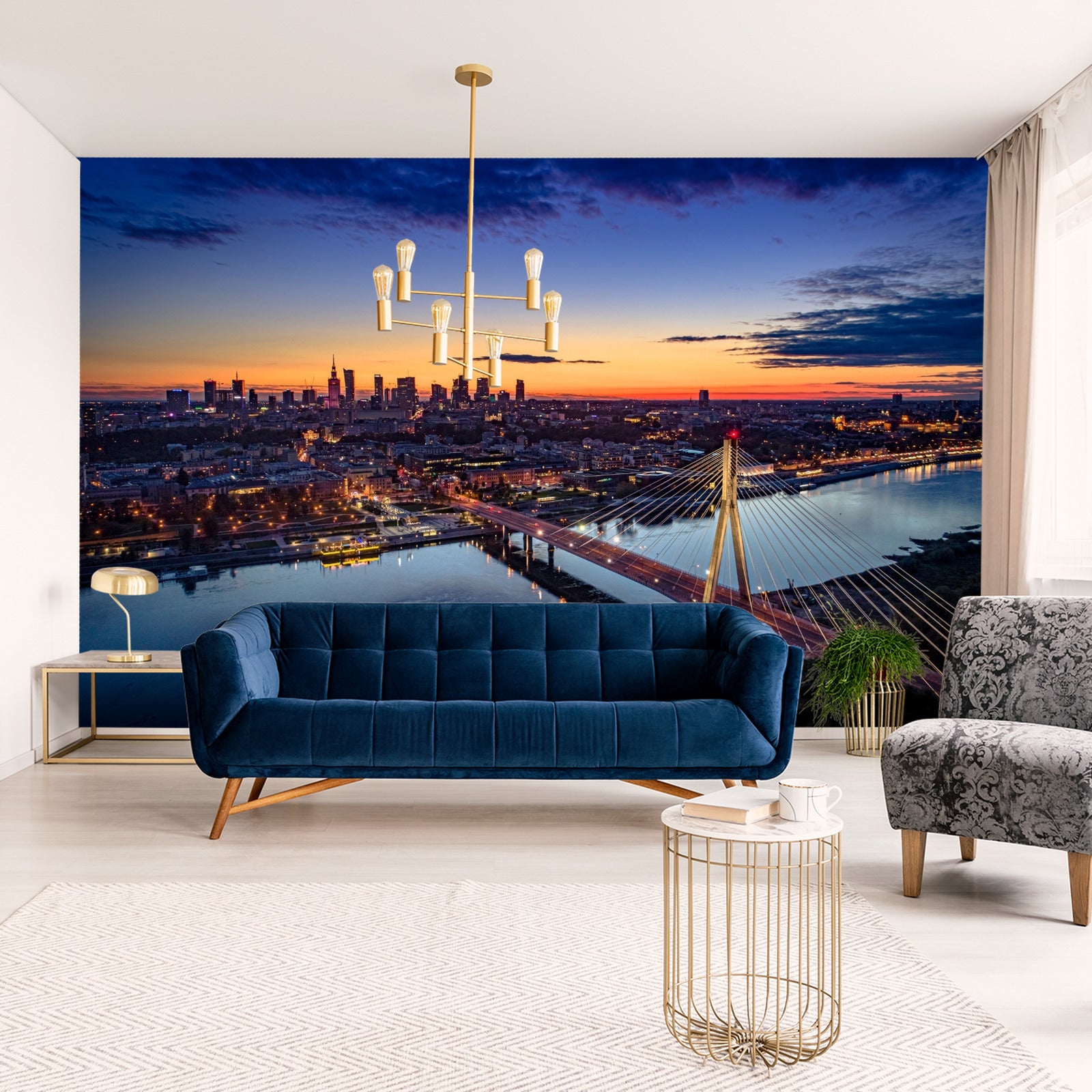 Fototapet Warszawa I Fugleperspektiv