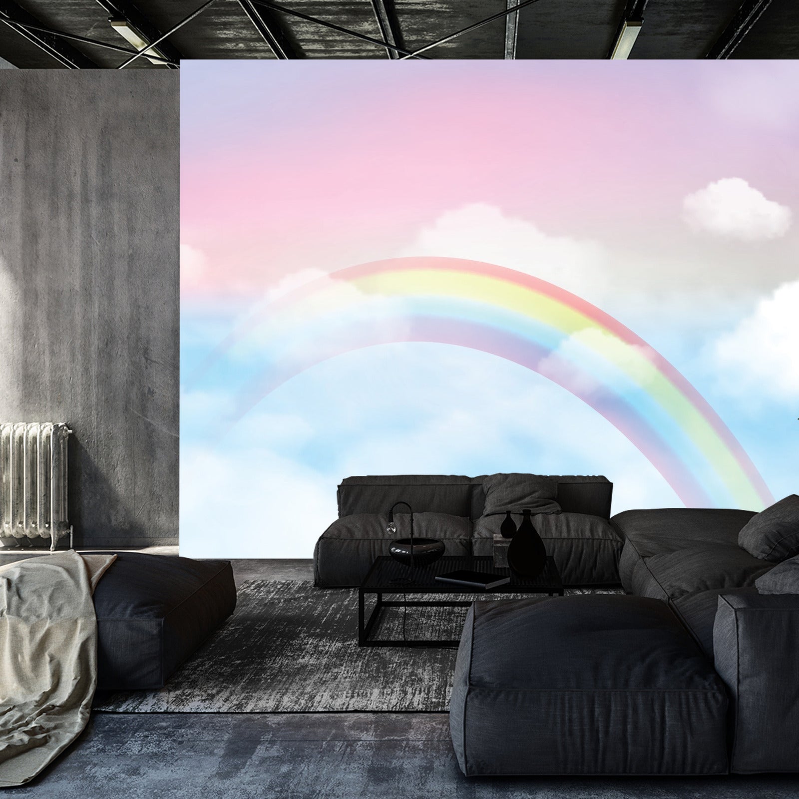 Fototapet Regnbue På Himmelen