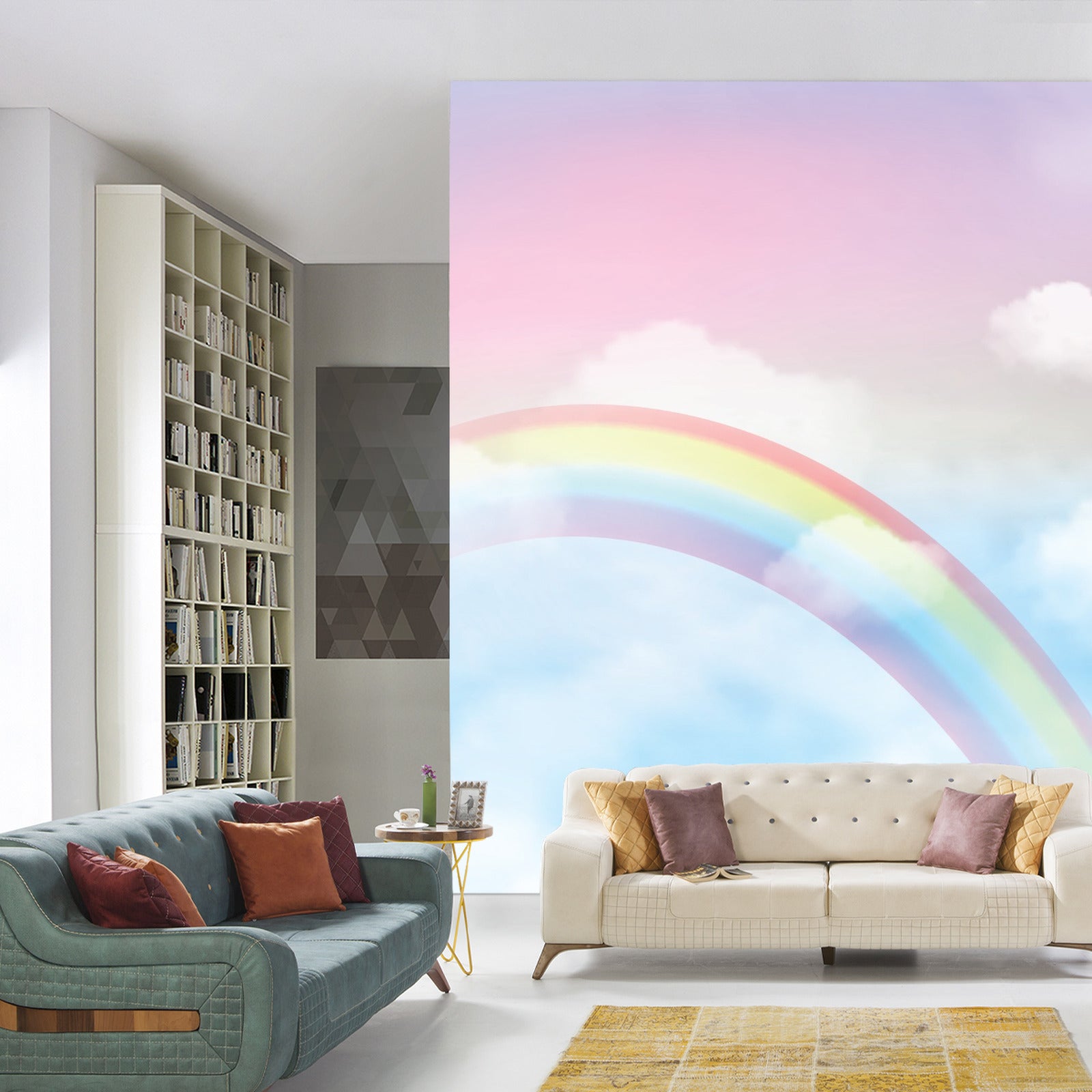 Fototapet Regnbue På Himmelen