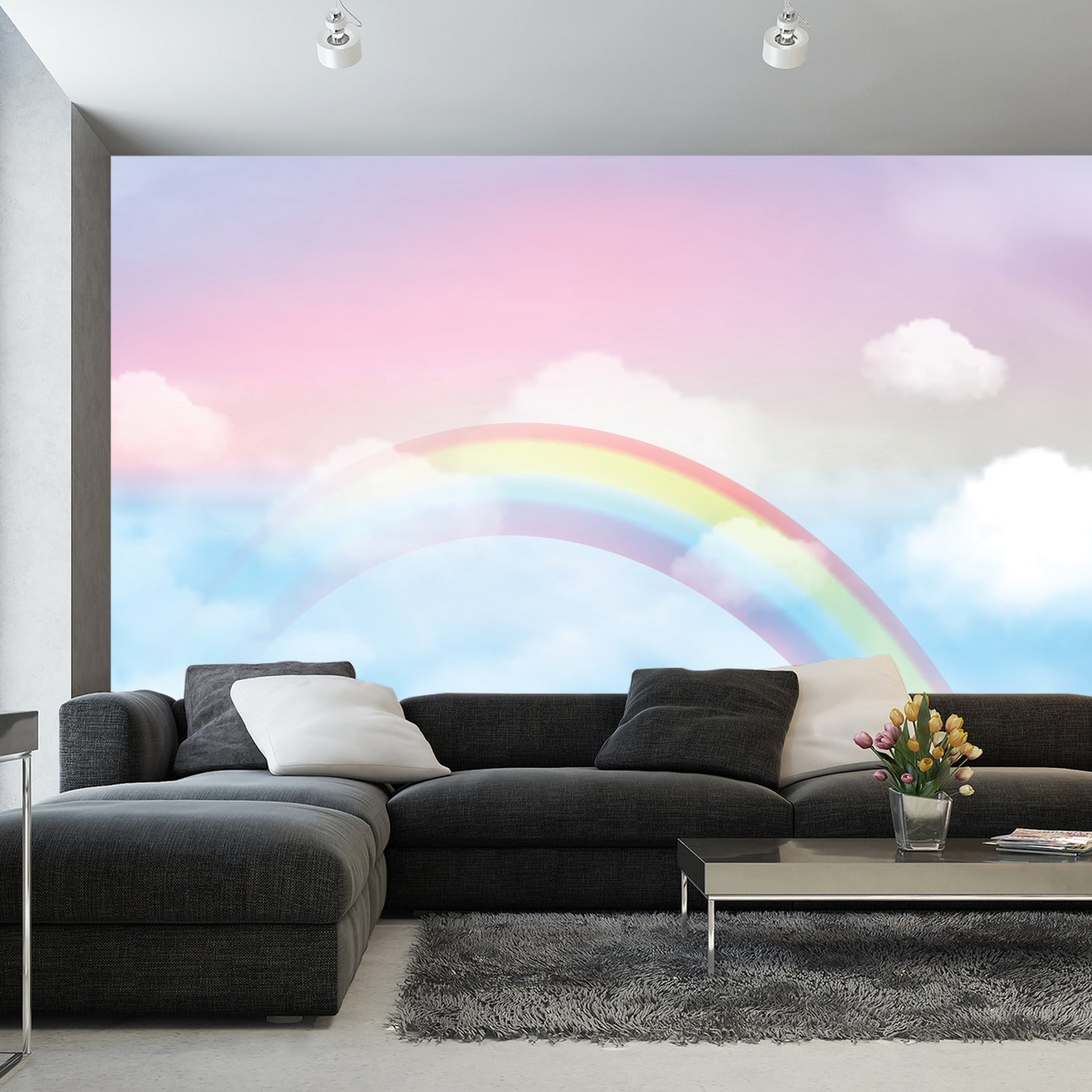 Fototapet Regnbue På Himmelen