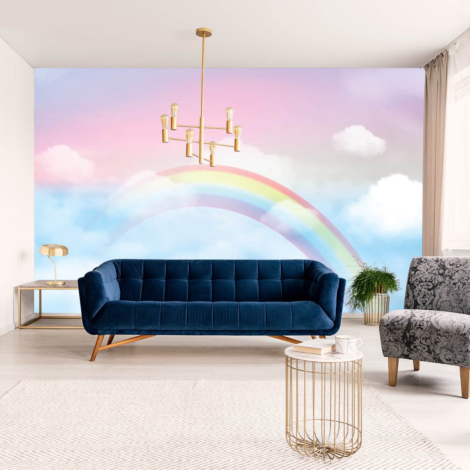 Fototapet Regnbue På Himmelen