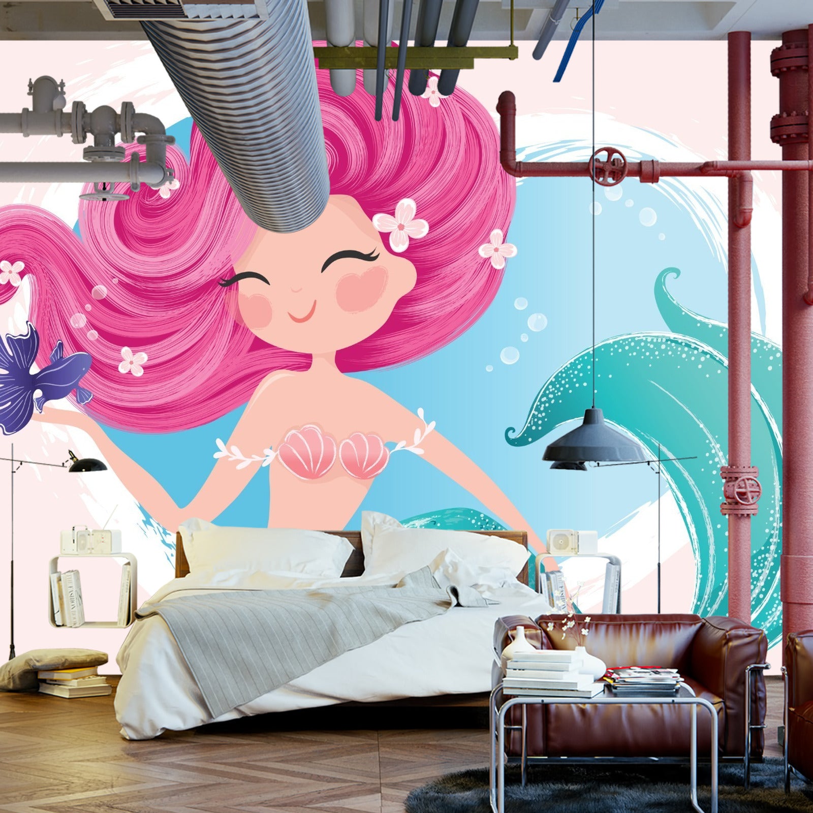 Fototapet Nydelig Havfrue