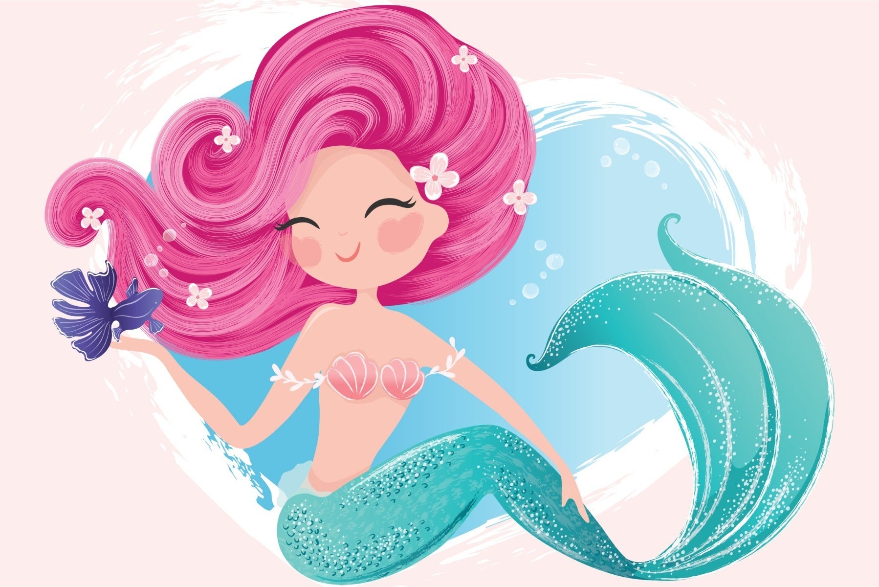 Fototapet Nydelig Havfrue