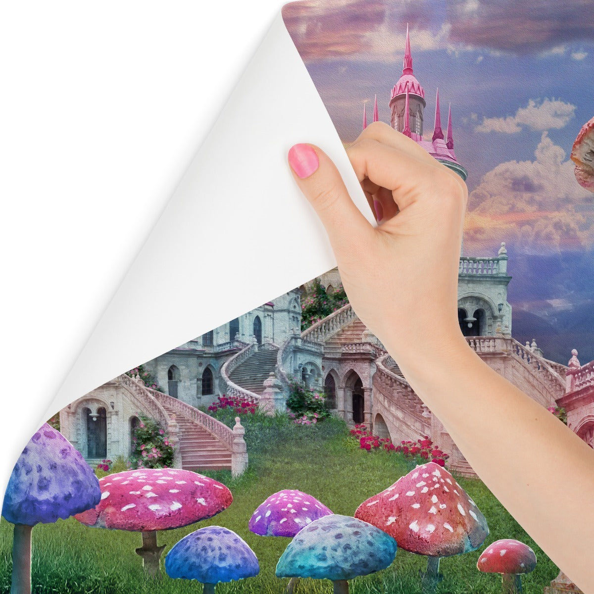 Fototapet Slott I Fantastisk Land