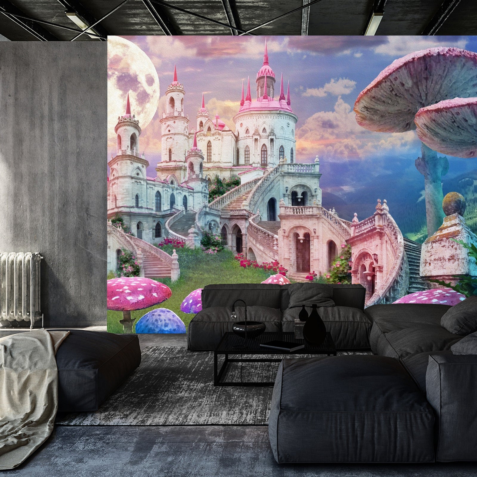 Fototapet Slott I Fantastisk Land