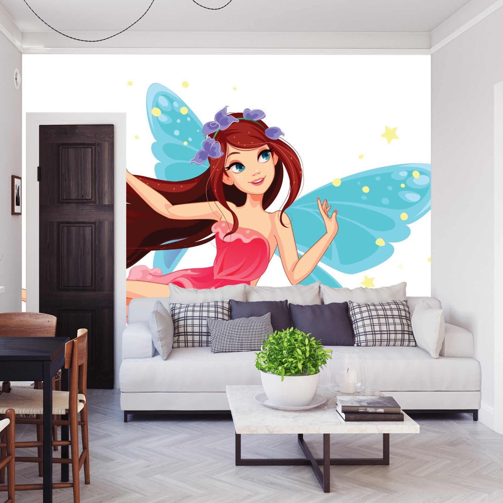 Fototapet Nydelig Flygende Fe