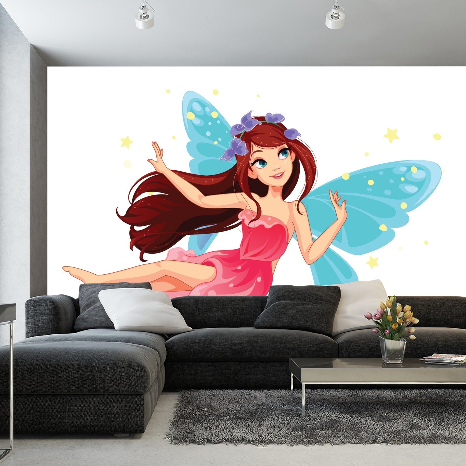 Fototapet Nydelig Flygende Fe