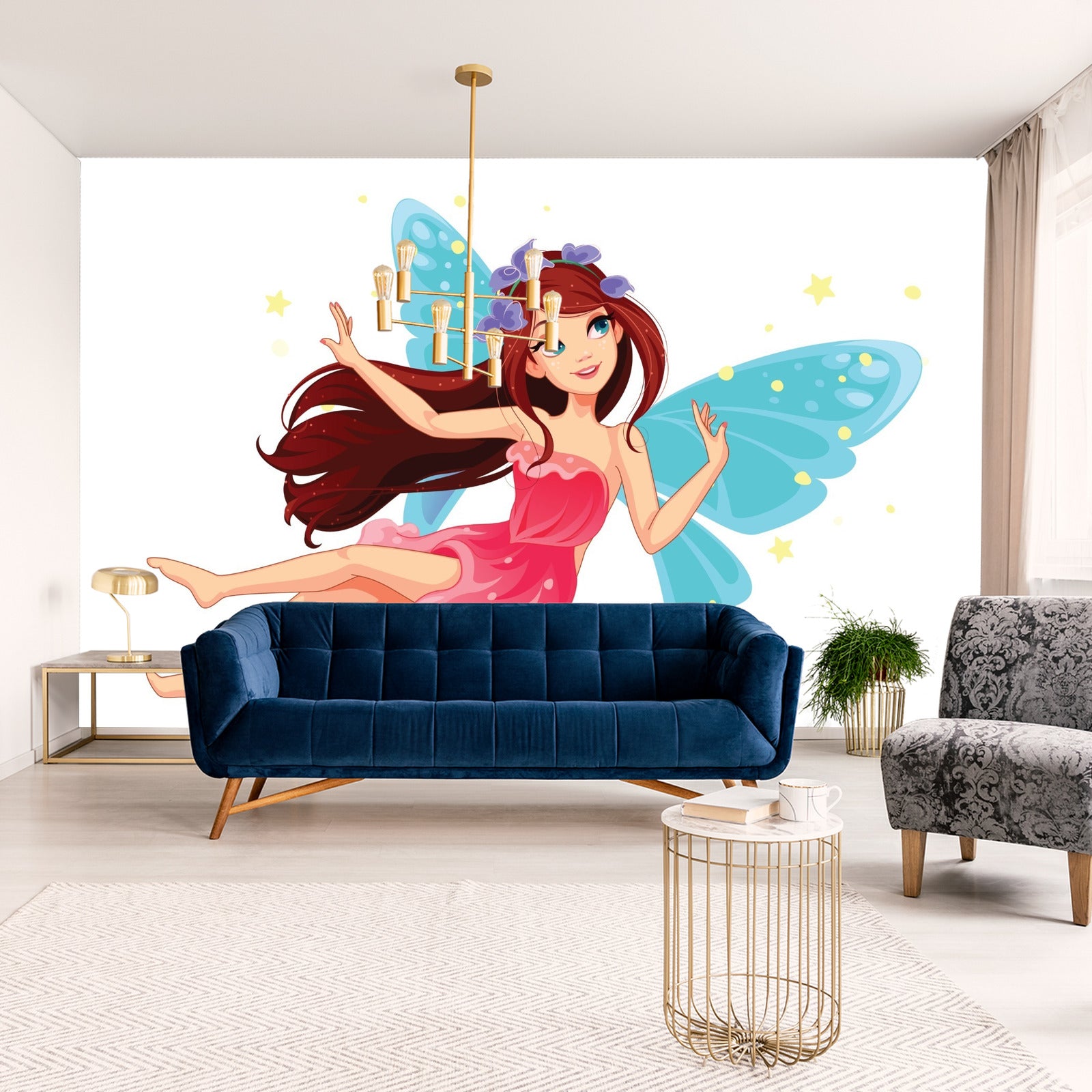 Fototapet Nydelig Flygende Fe