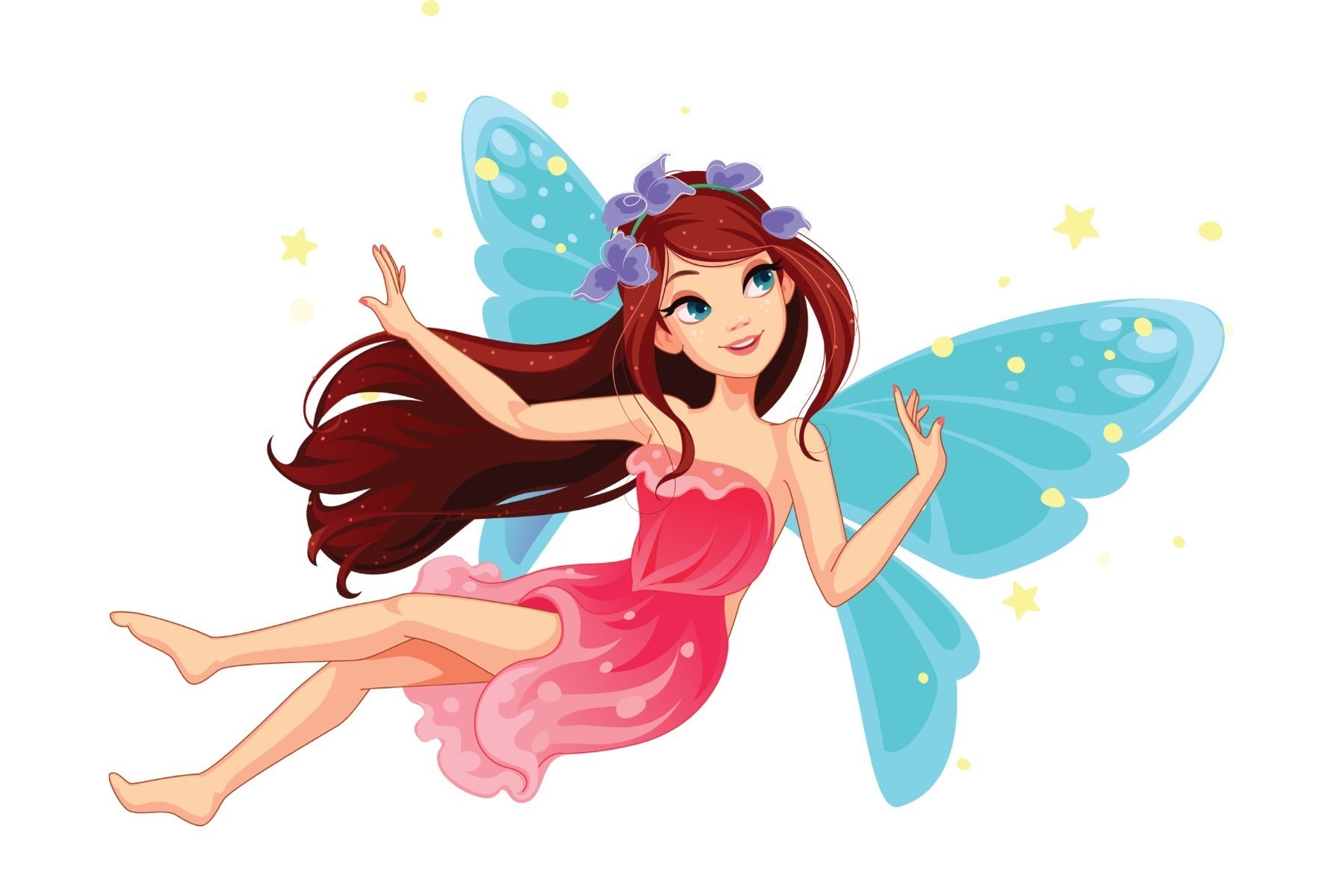 Fototapet Nydelig Flygende Fe