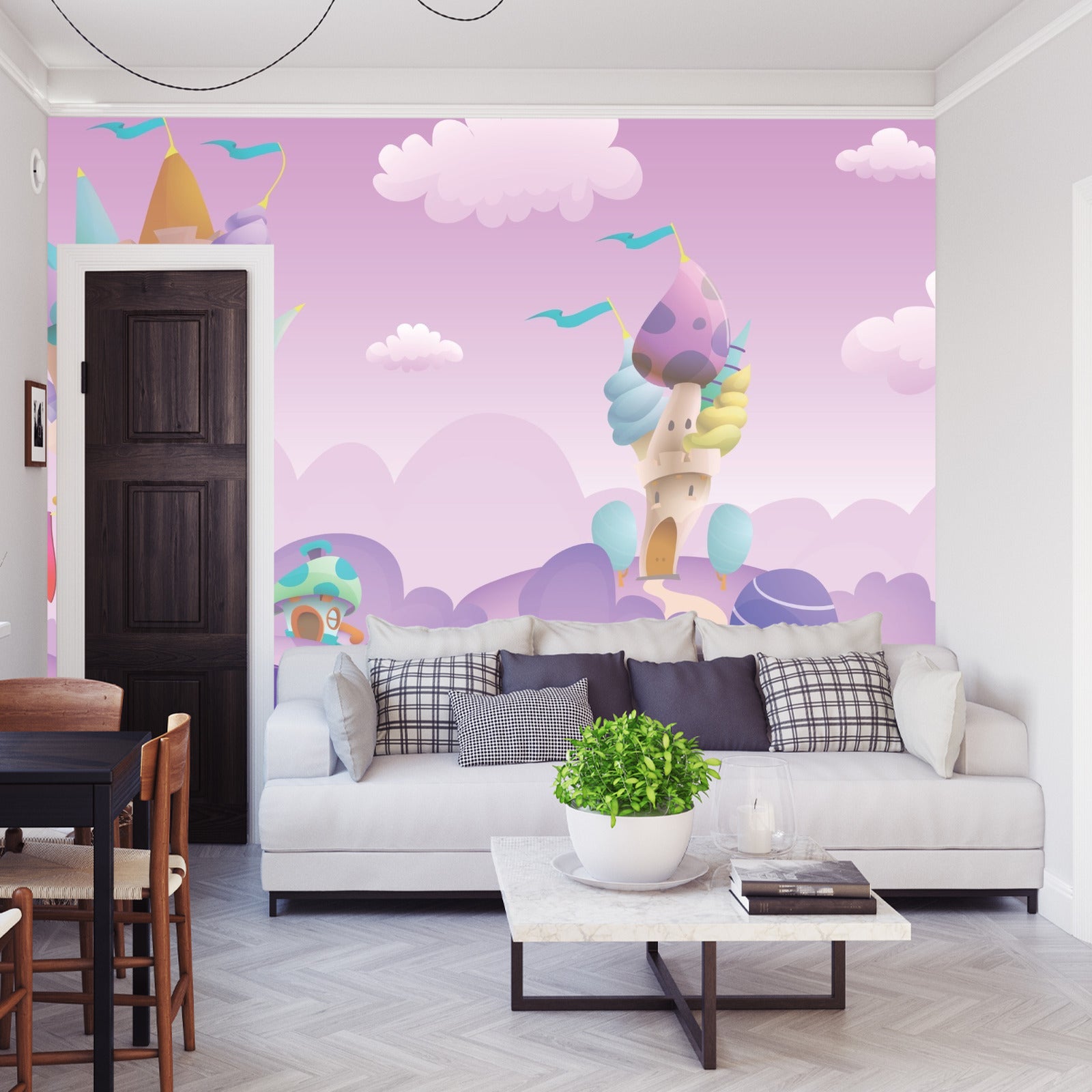 Fototapet Fargerikt Eventyrland