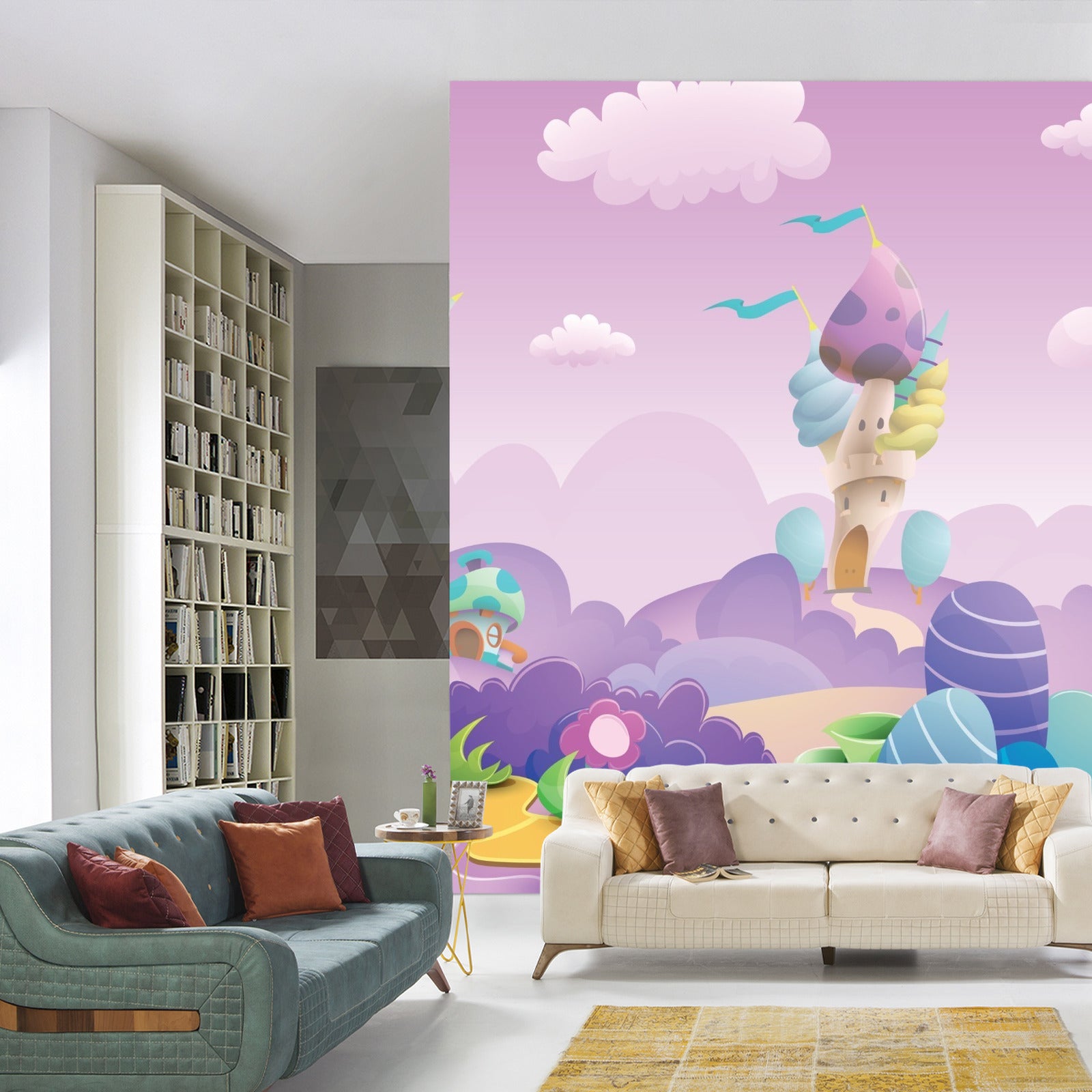 Fototapet Fargerikt Eventyrland