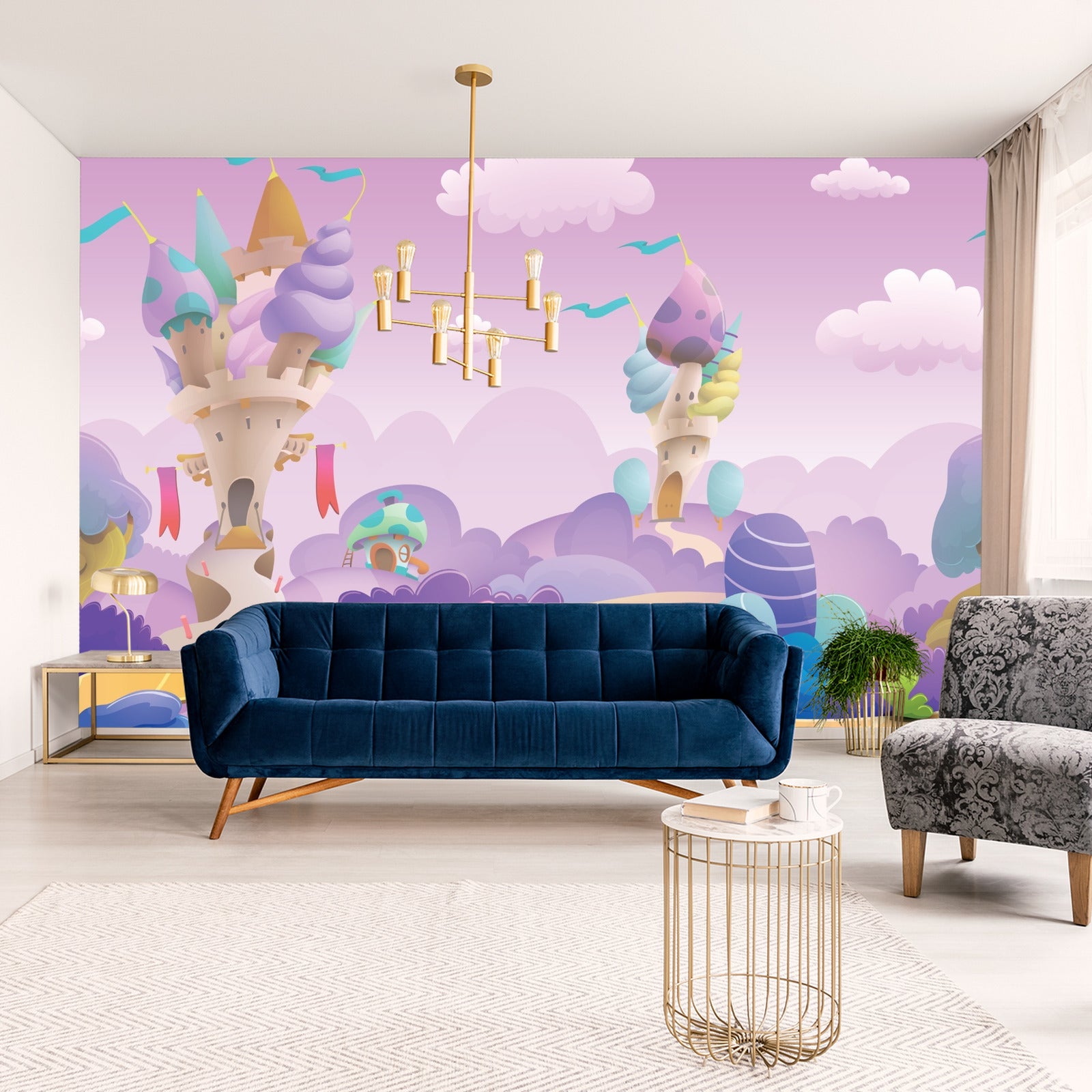 Fototapet Fargerikt Eventyrland