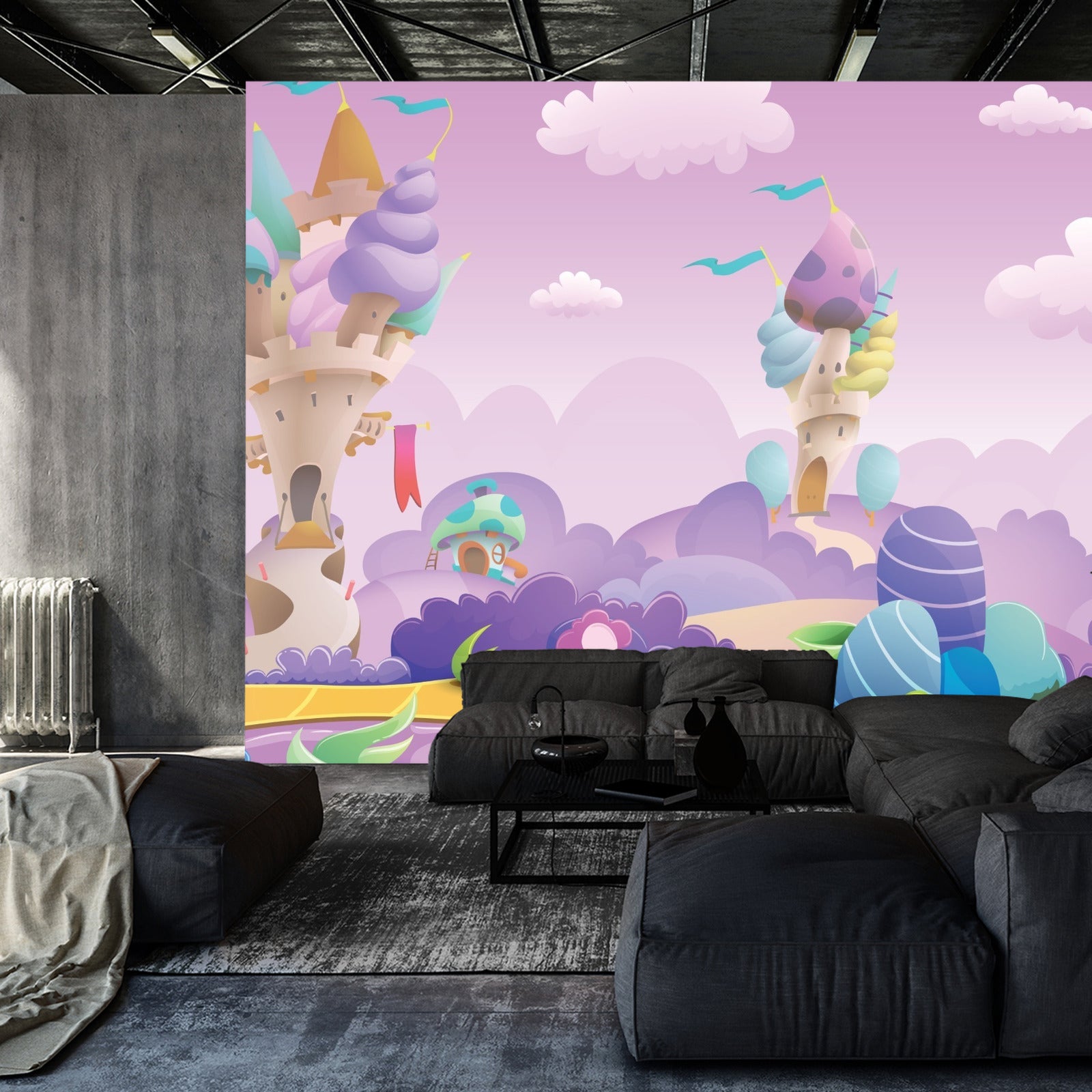 Fototapet Fargerikt Eventyrland